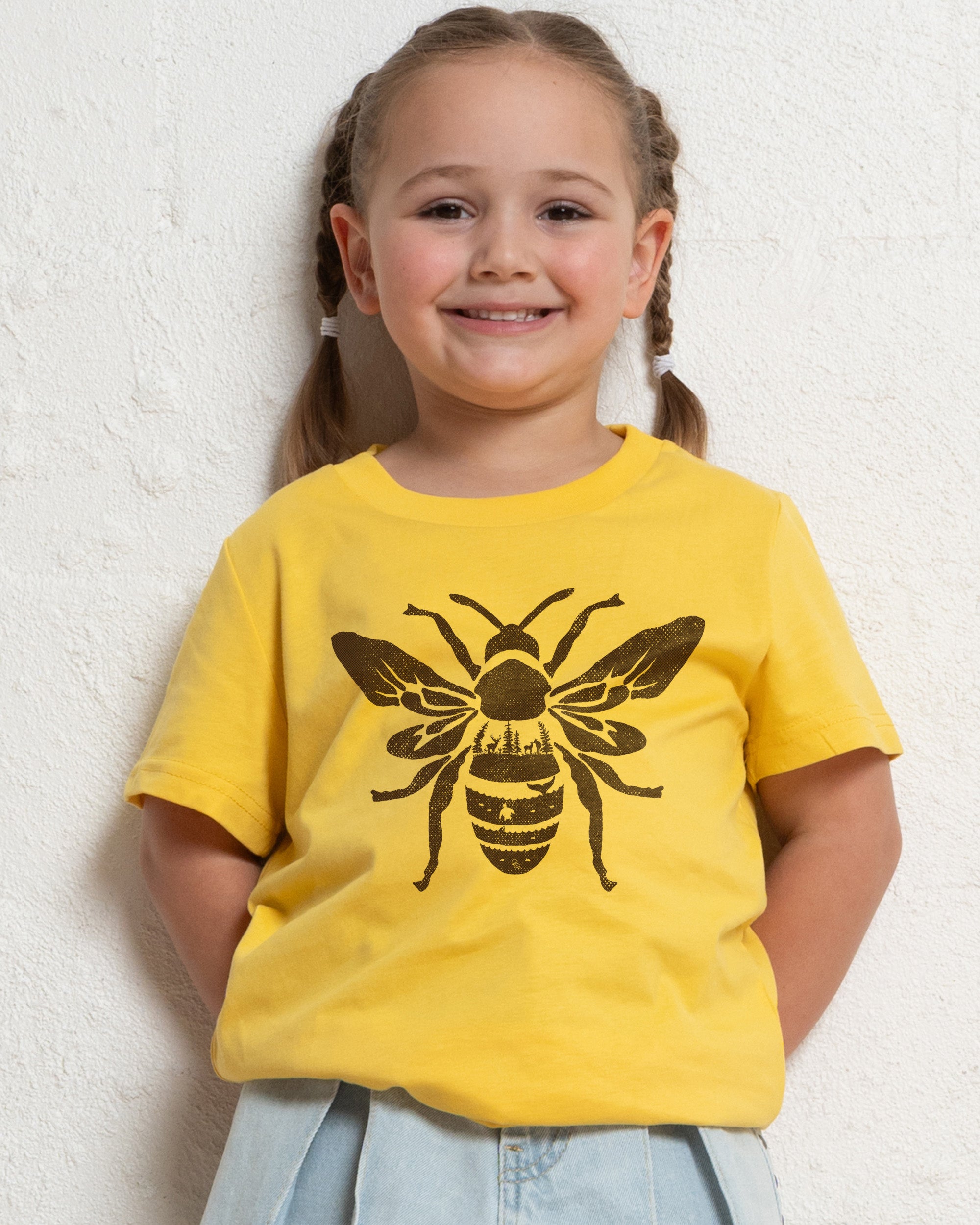 Save the Bees Yellow Kids T-Shirt