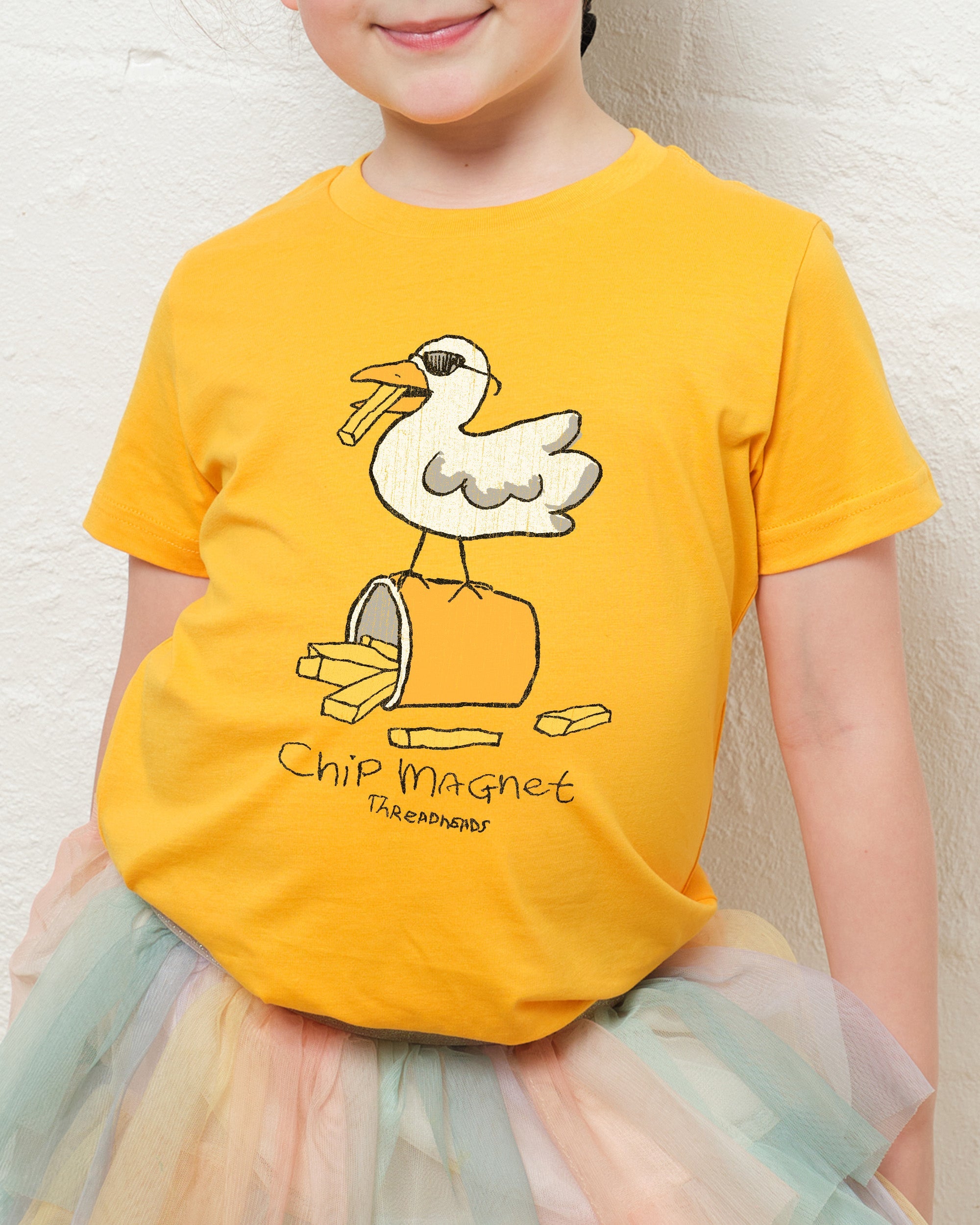 Chip Magnet Kids T-Shirt Australia Online Yellow