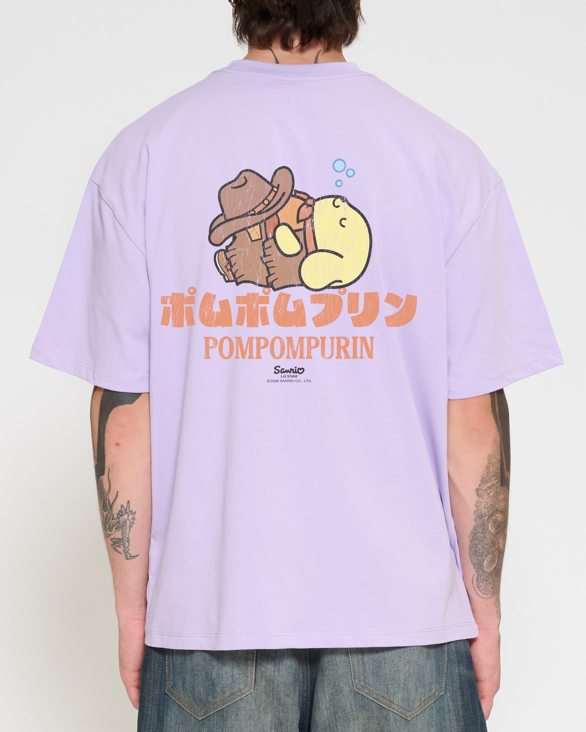 Pompompurin Yeehaw Oversized Tee | Sanrio | Threadheads Europe