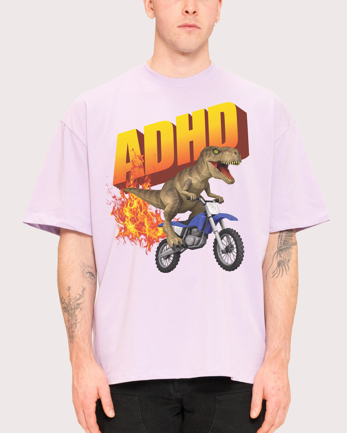 ADHD Lilac Oversized Tee