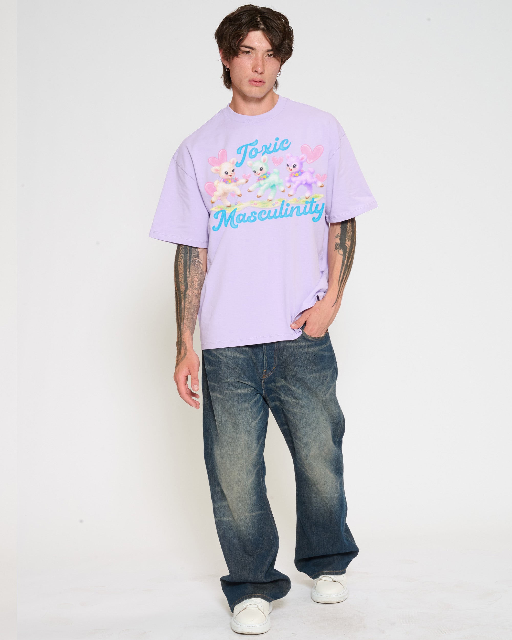 Toxic Masculinity Lilac Oversized Tee