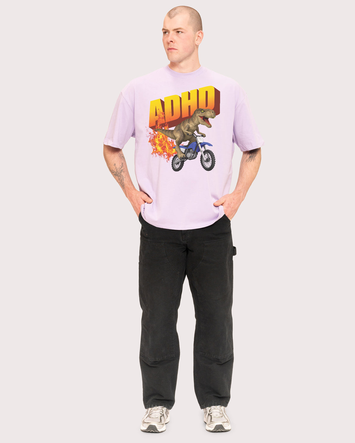 ADHD Lilac Oversized Tee