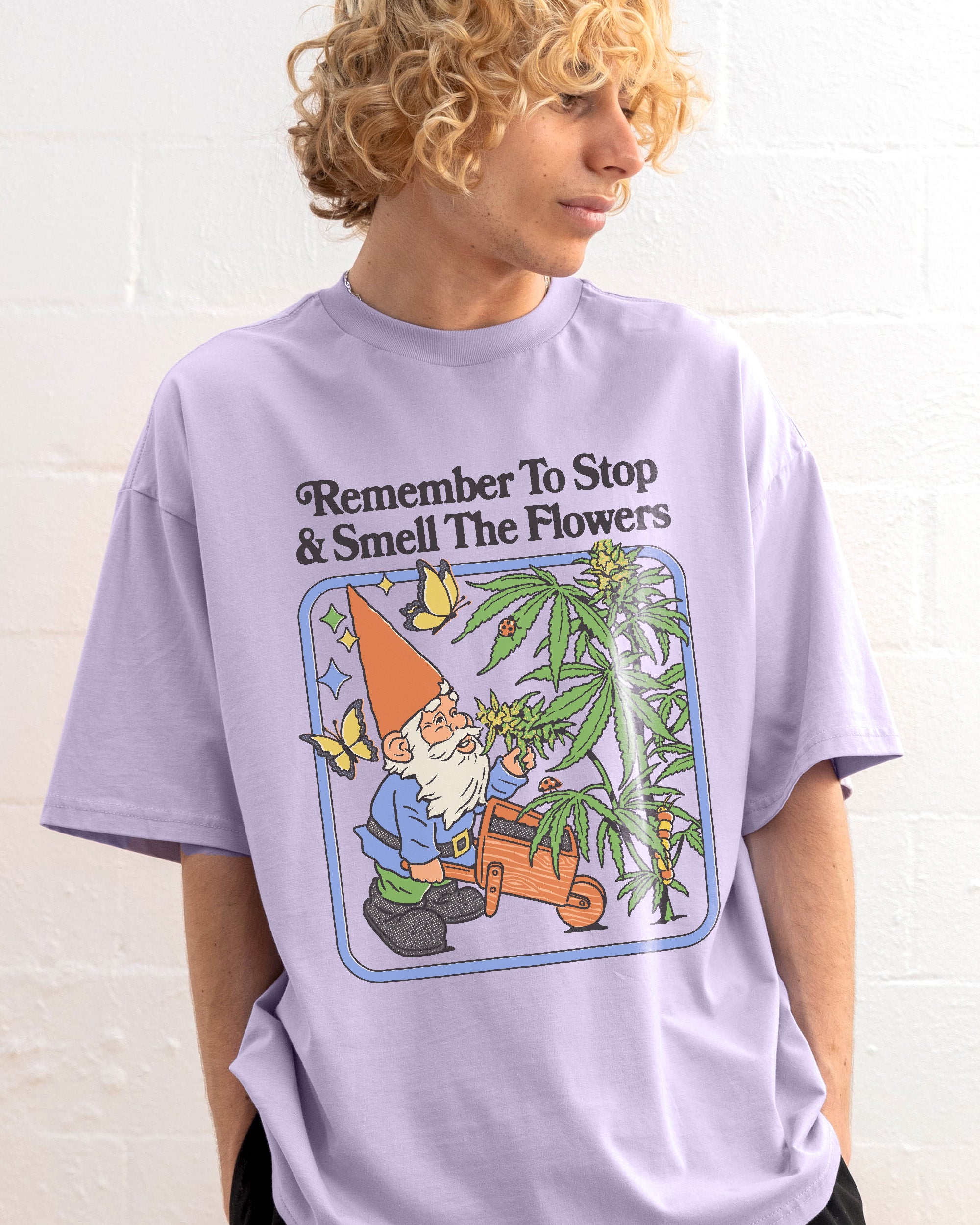 Smell The Flowers Oversized Tee Australia Online Threadheads