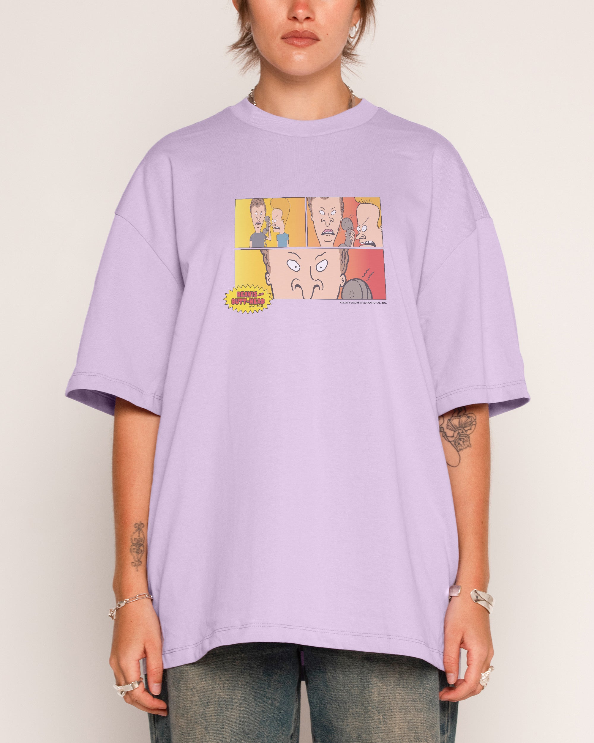 The Call Lilac Oversized Tee