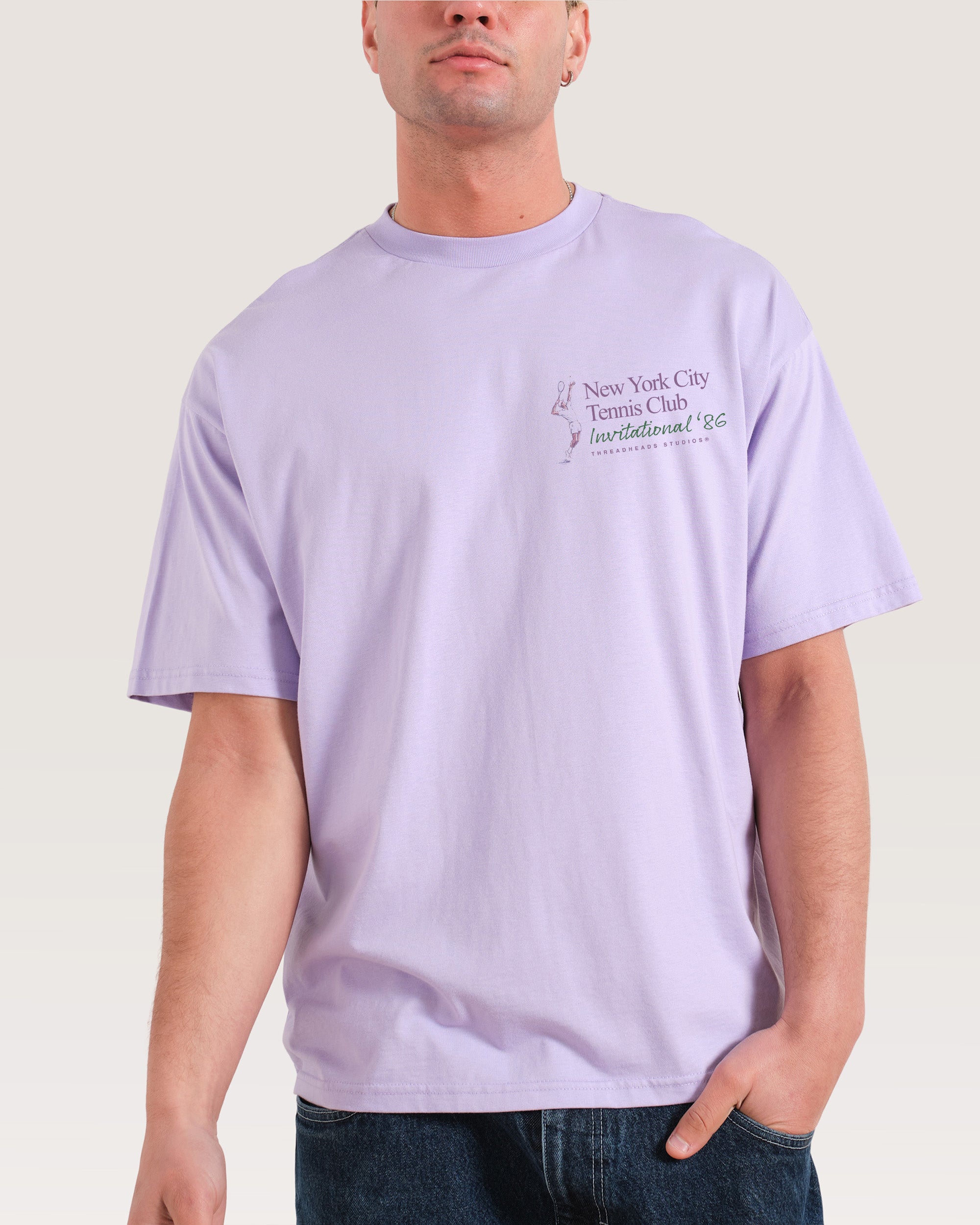 NYC Tennis Club Lilac Oversized Tee
