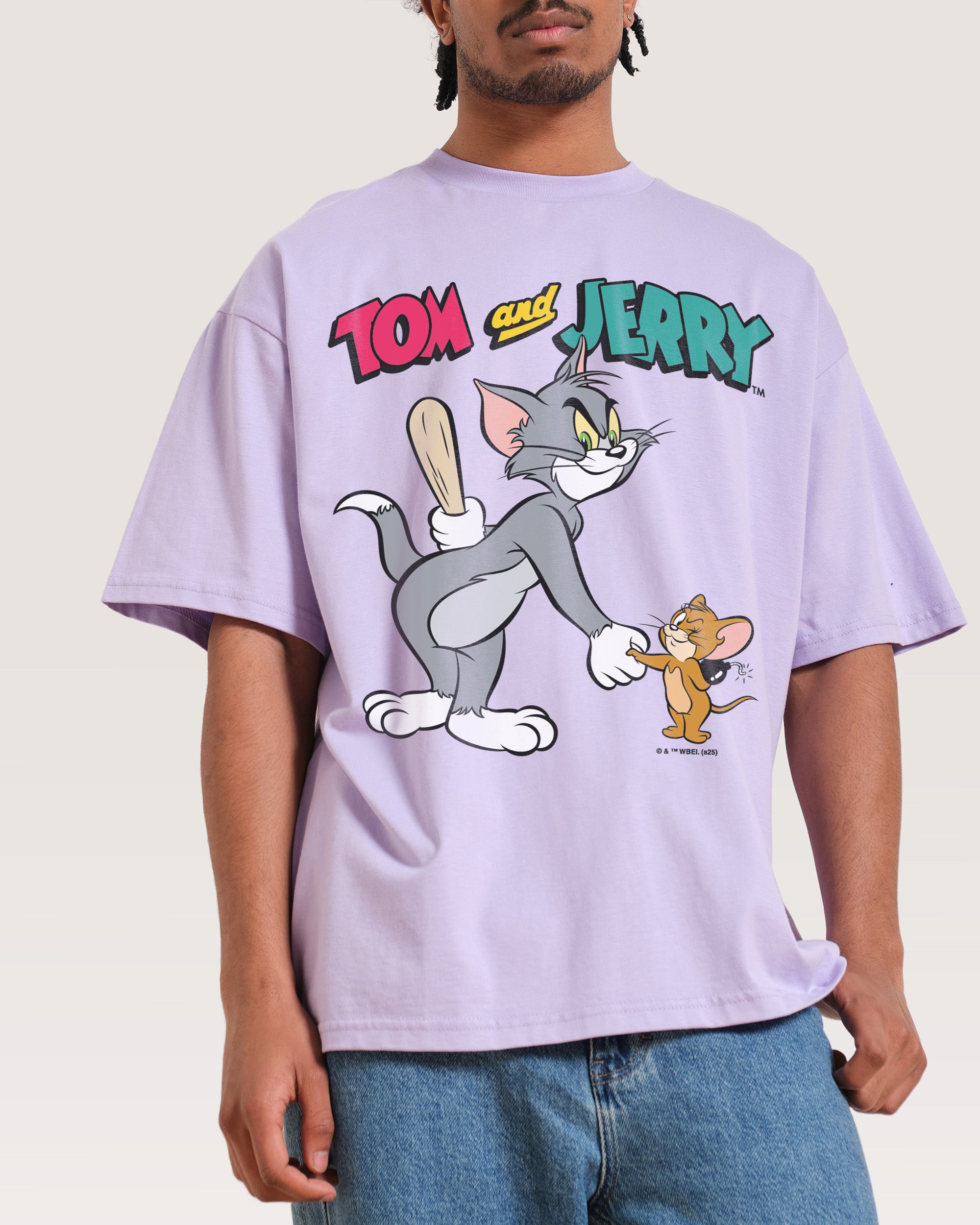 Best Friends Lilac Oversized Tee