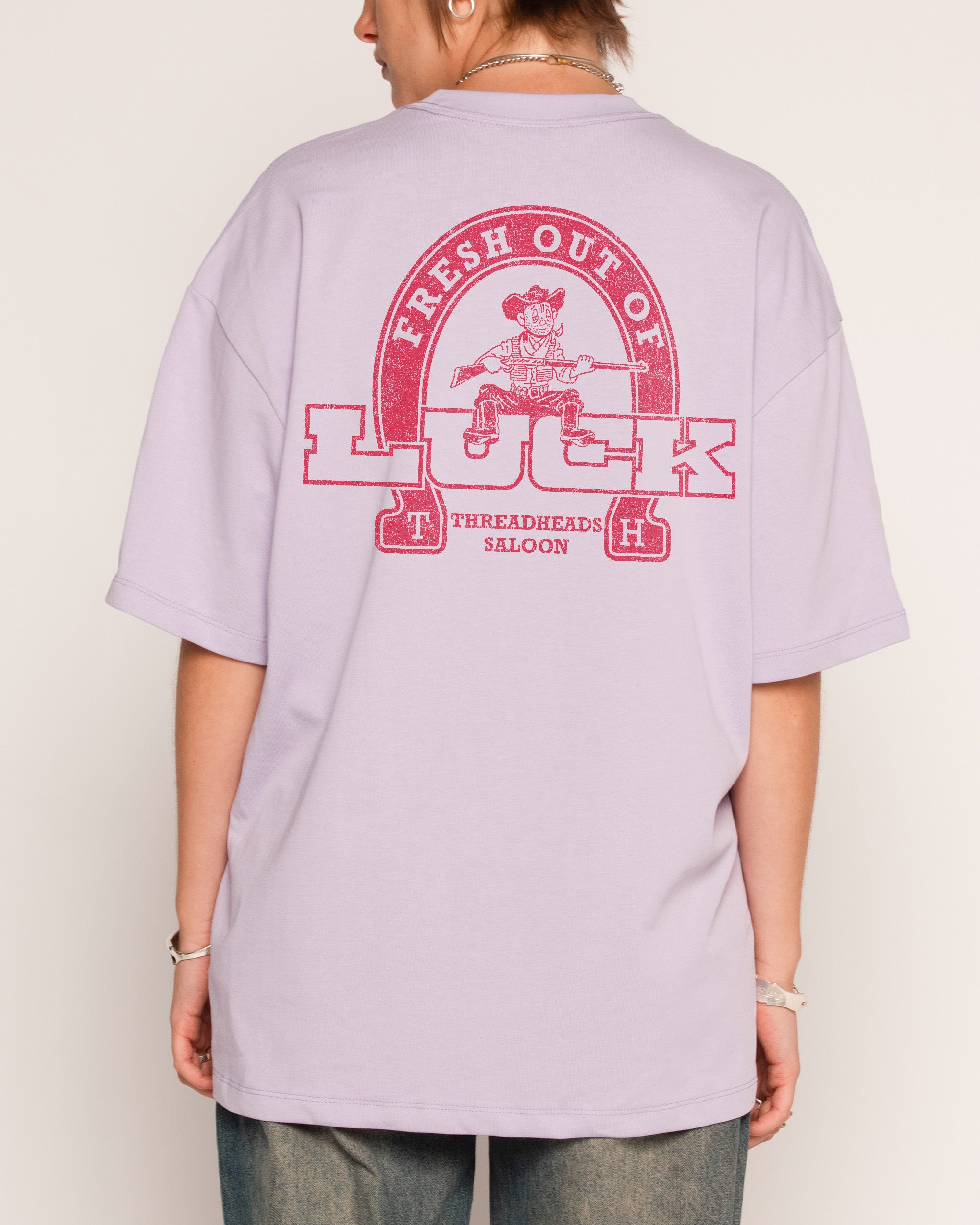 Fresh Out of Luck Lilac Oversized Tee