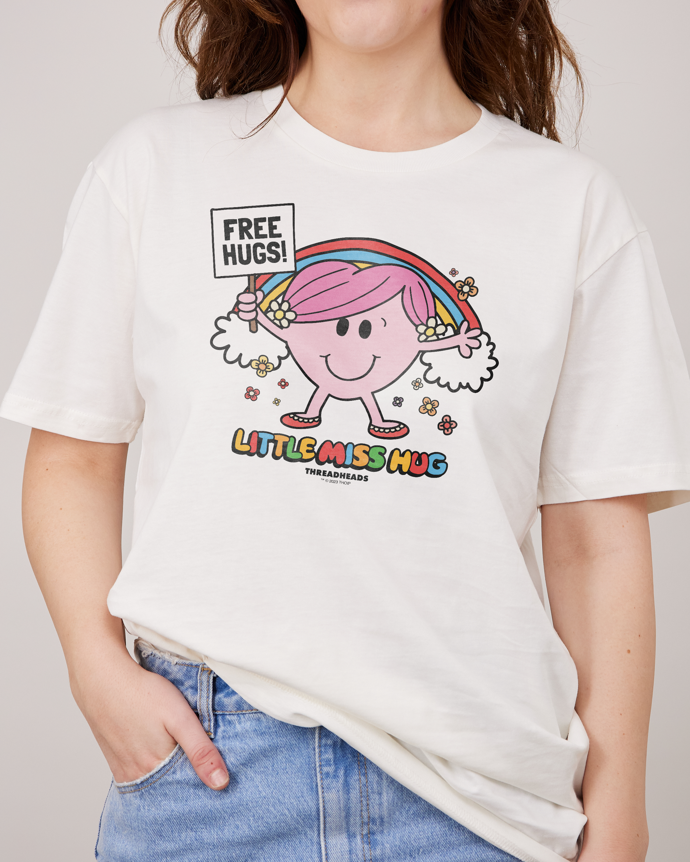 Little Miss Hug T-Shirt Australia Online #colour_natural