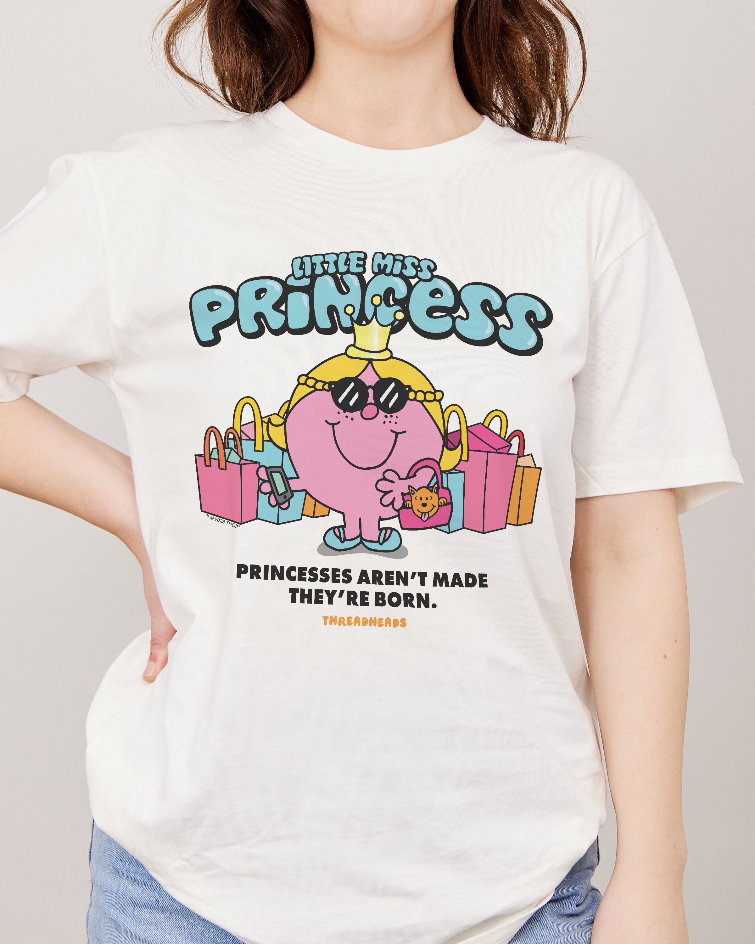 Little Miss Princess T-Shirt Australia Online #colour_natural