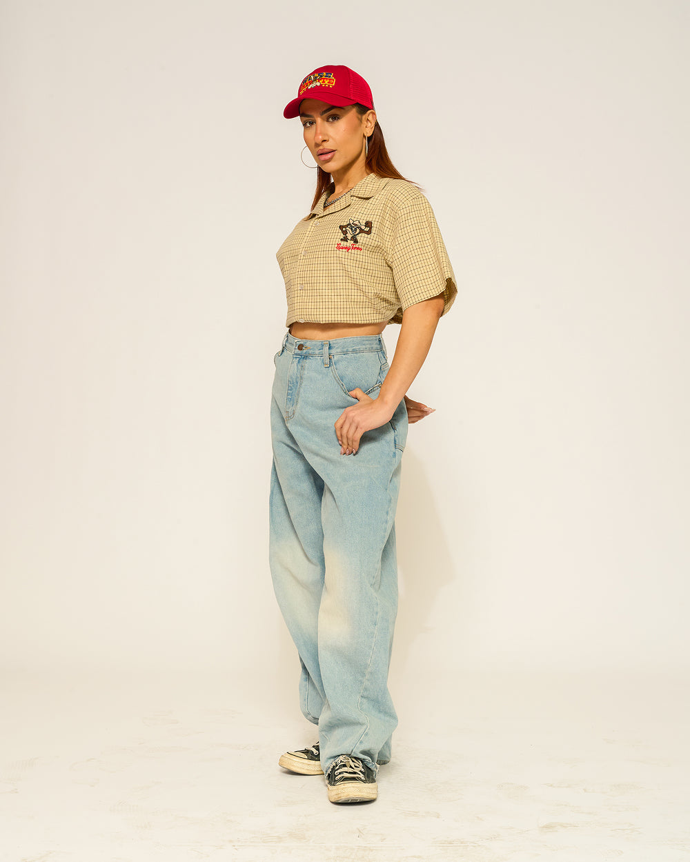 Rootin Tootin Taz Button Down T-Shirt