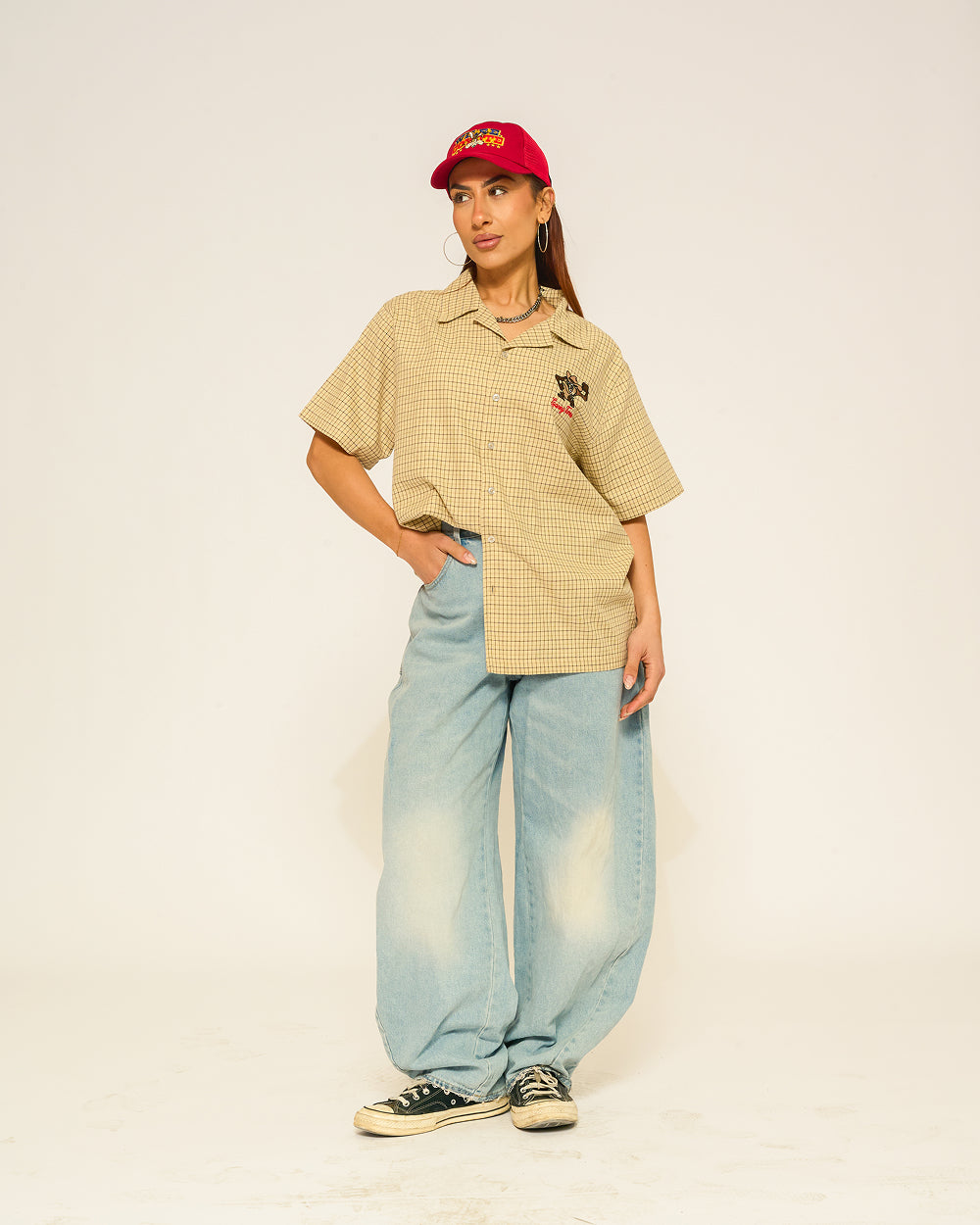 Rootin Tootin Taz Button Down T-Shirt