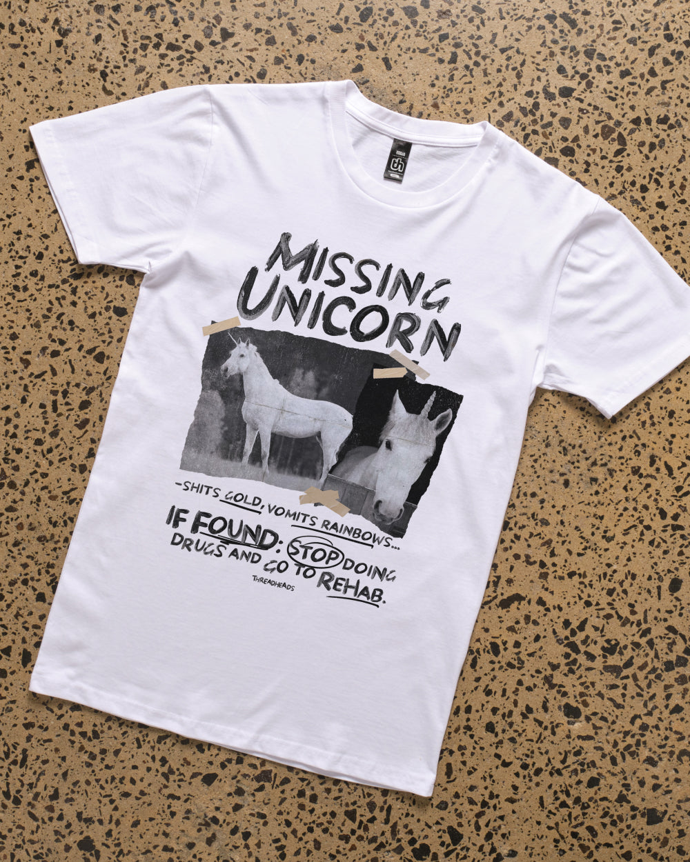 Missing Unicorn T-Shirt Australia Online White