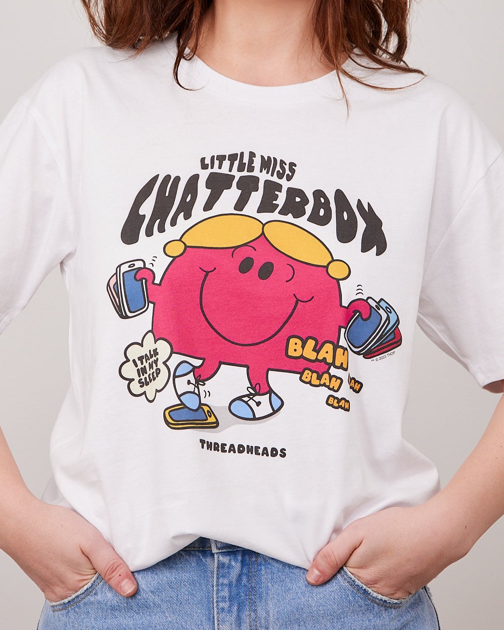 Little Miss Chatterbox T-Shirt Australia Online #colour_white