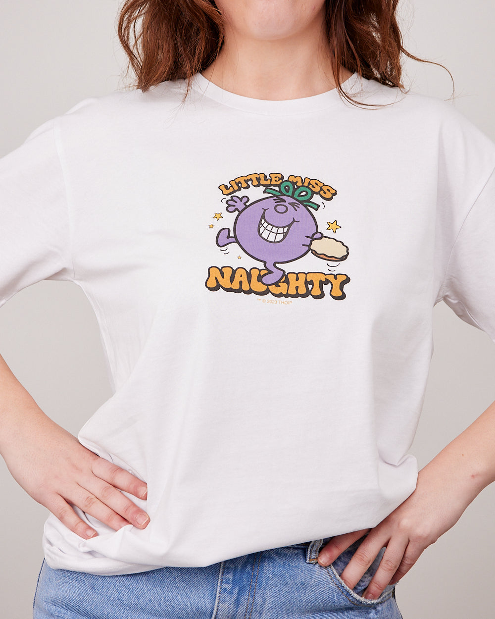 Little Miss Naughty Mini T-Shirt Australia Online #colour_white