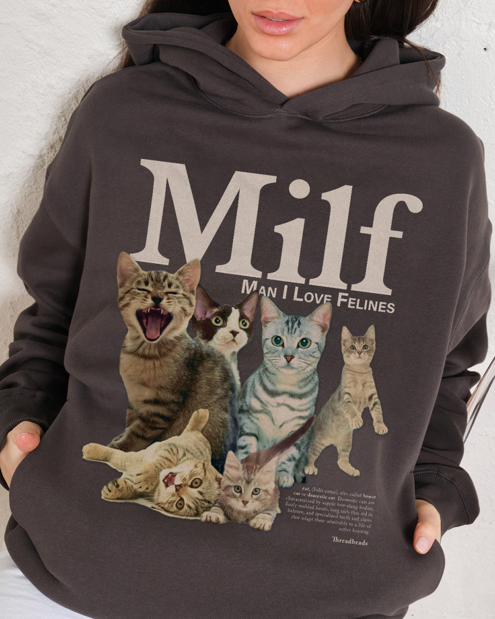 Man I Love Felines Hoodie