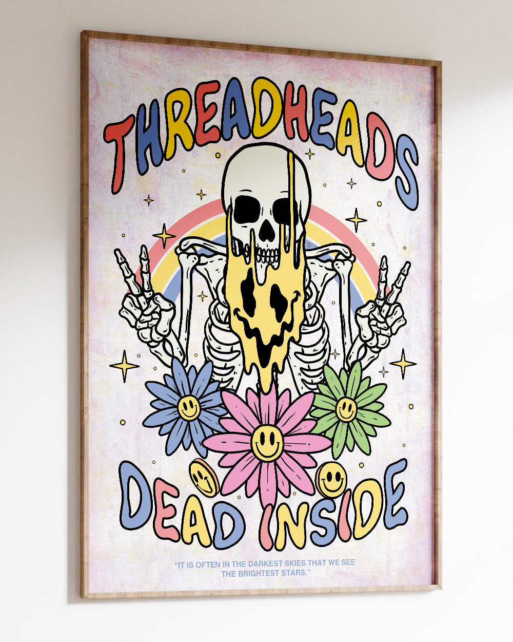Melting Dead Inside Art Print | Wall Art