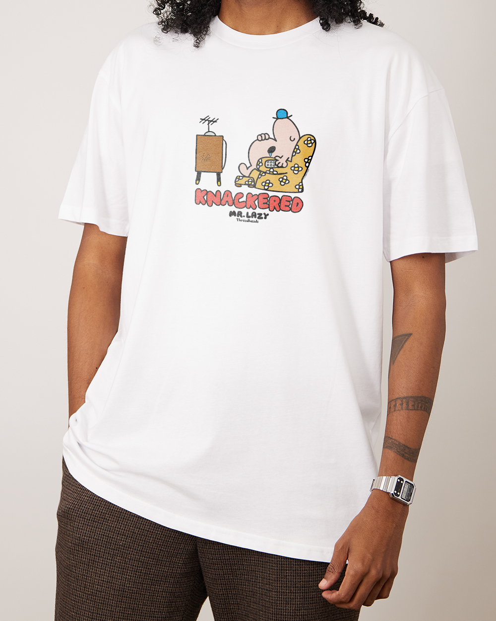 Mr. Knackered T-Shirt Australia Online #colour_white