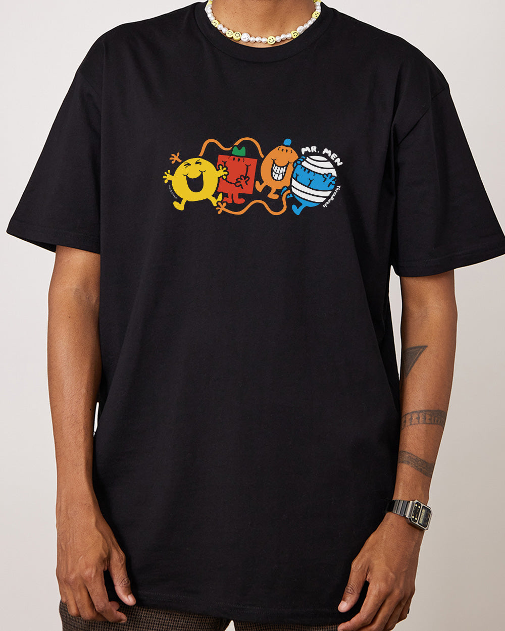 Mr. Men Friends T-Shirt Australia Online #colour_black
