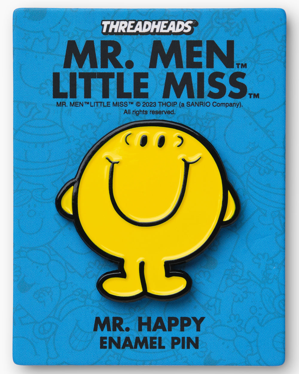 Mr. Happy Enamel Pin | Threadheads Exclusive