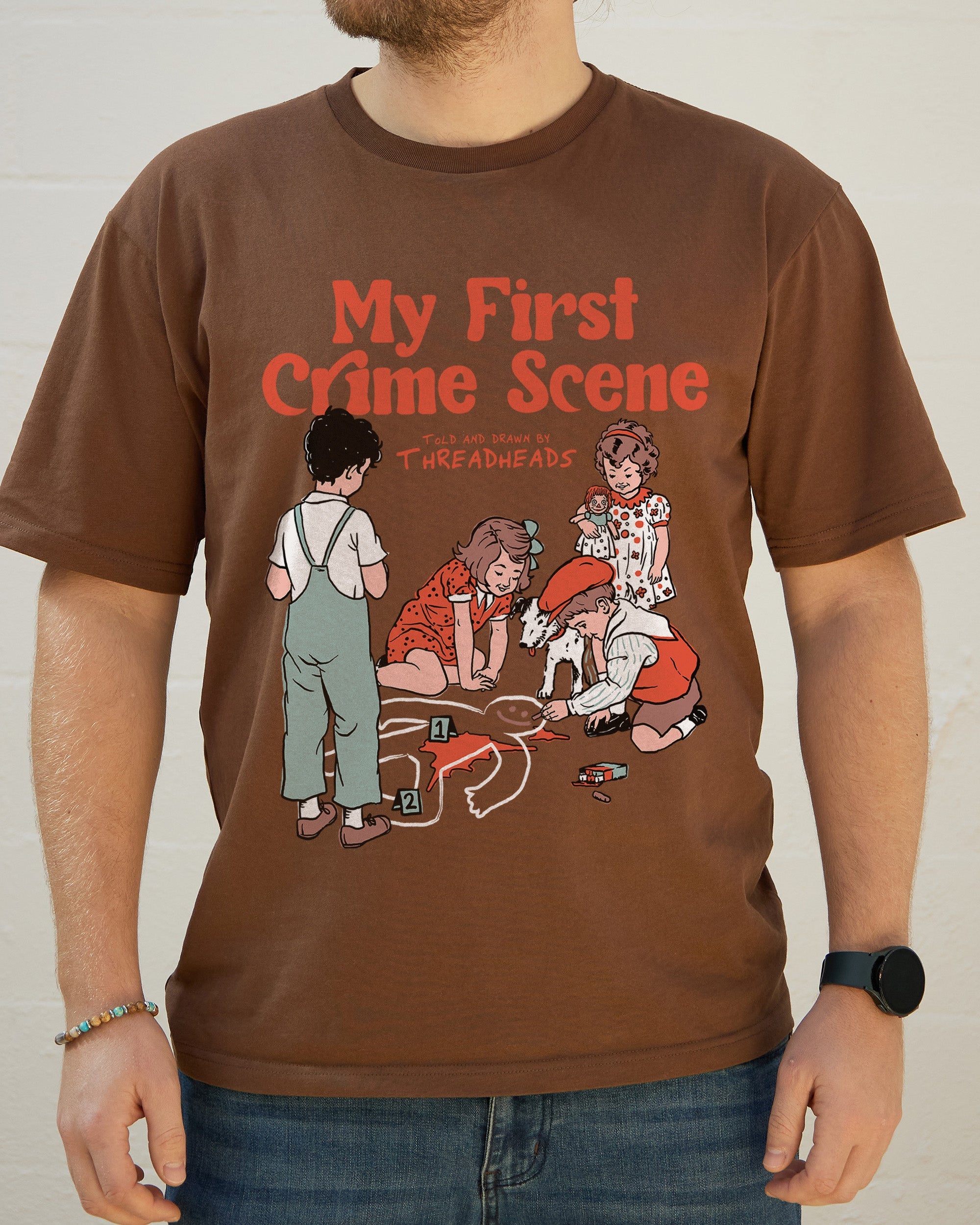 My First Crime Scene T-Shirt Australia Online Brown