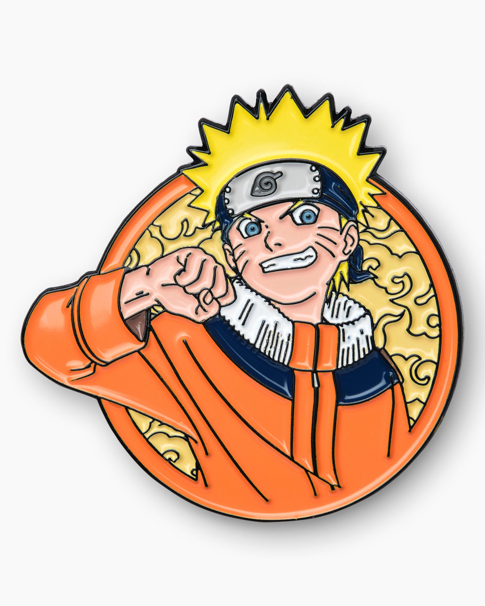 Naruto First Hokage Necklace with Nine Tail Pin Set Collector's Box
