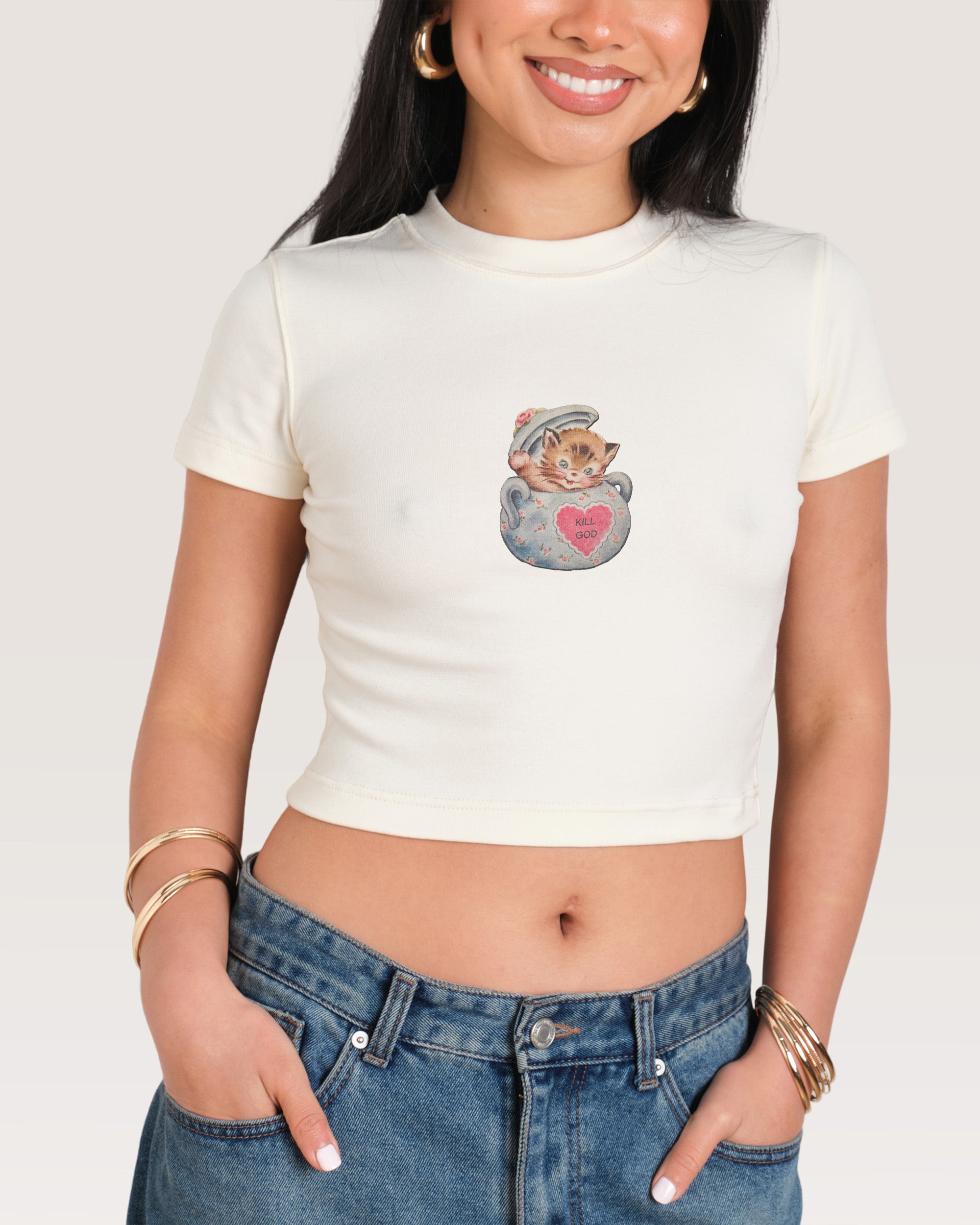 Kill God Natural Baby Tee