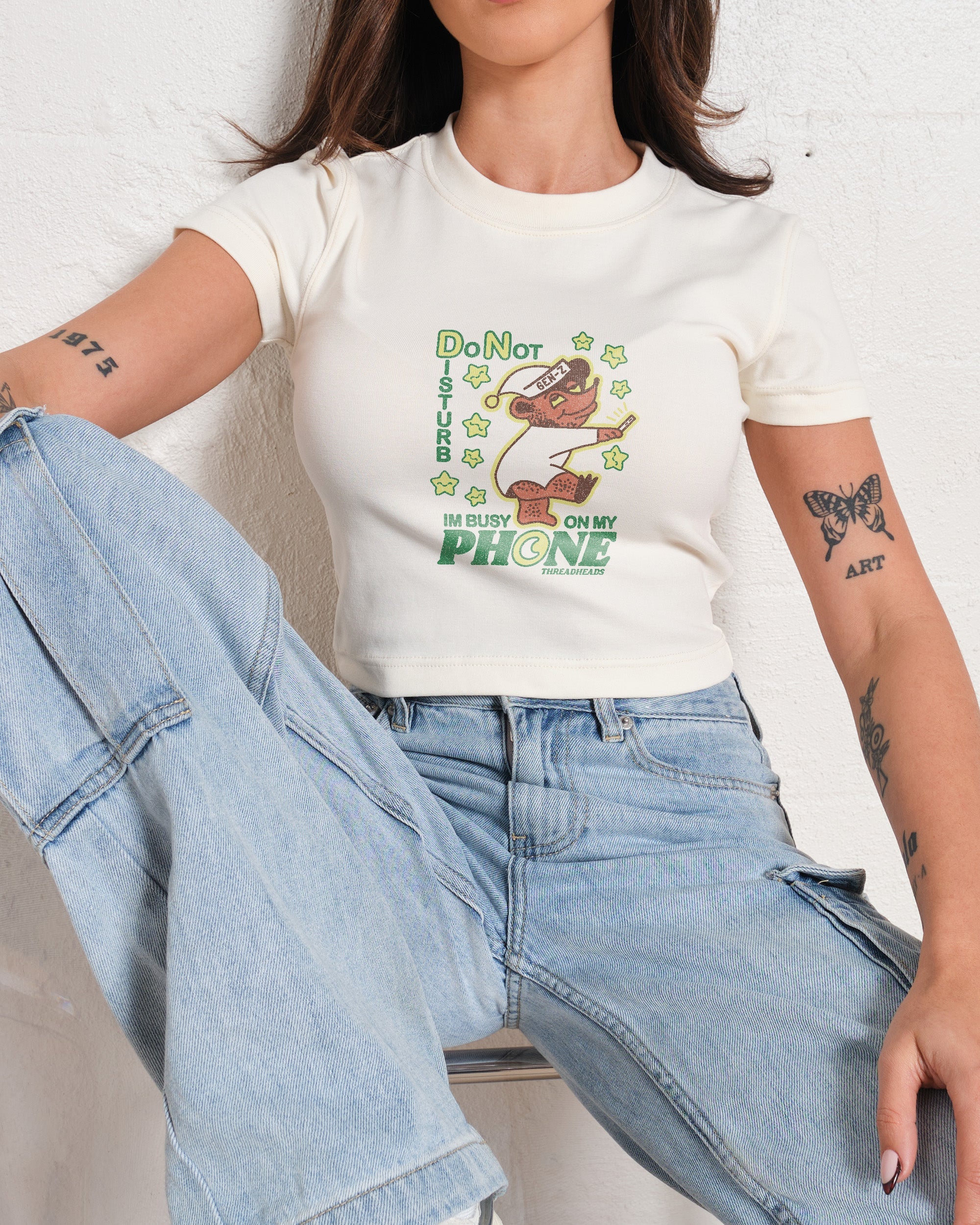 Do Not Disturb Baby Tee Australia Online Natural