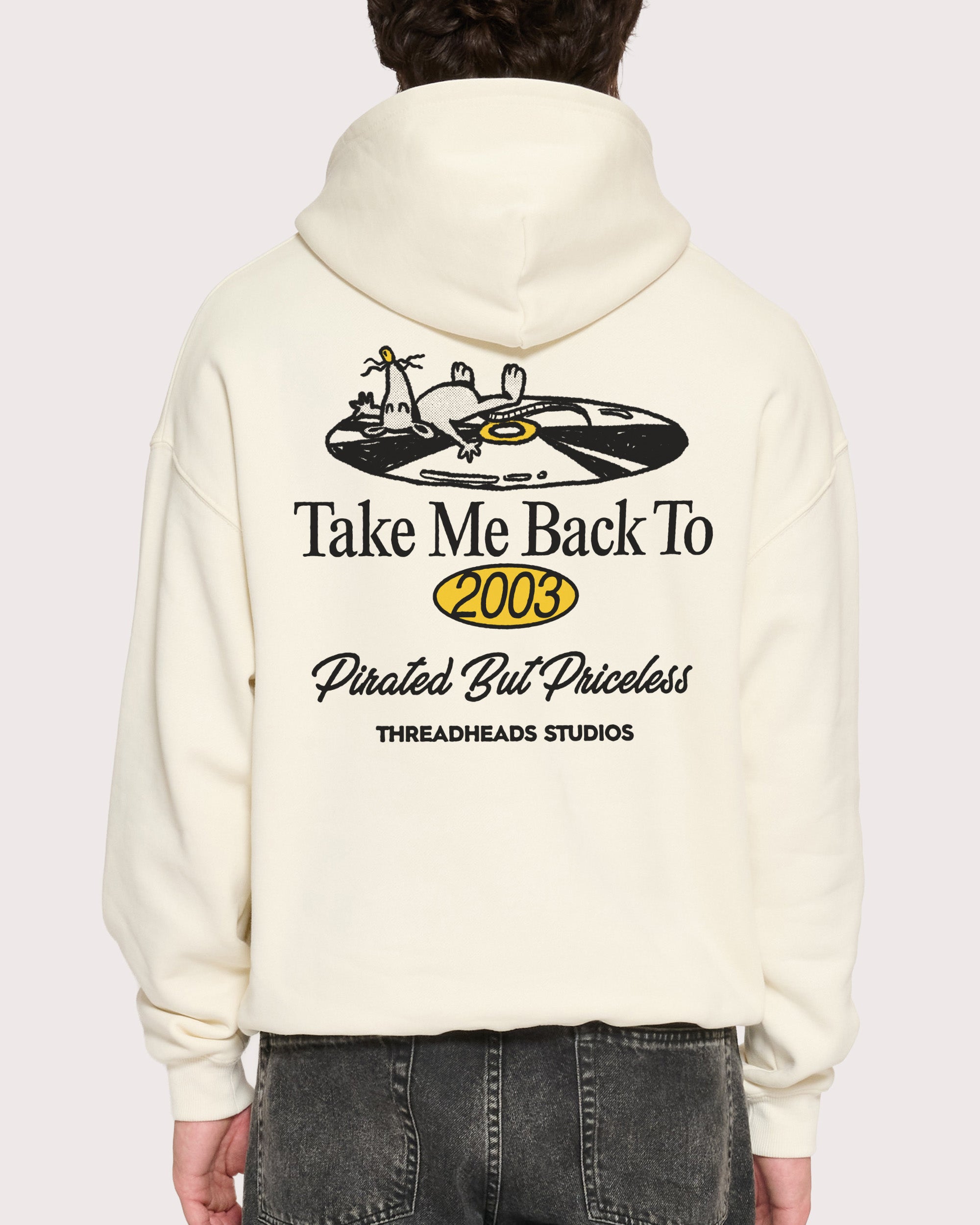 Back to 2003 Natural Hoodie