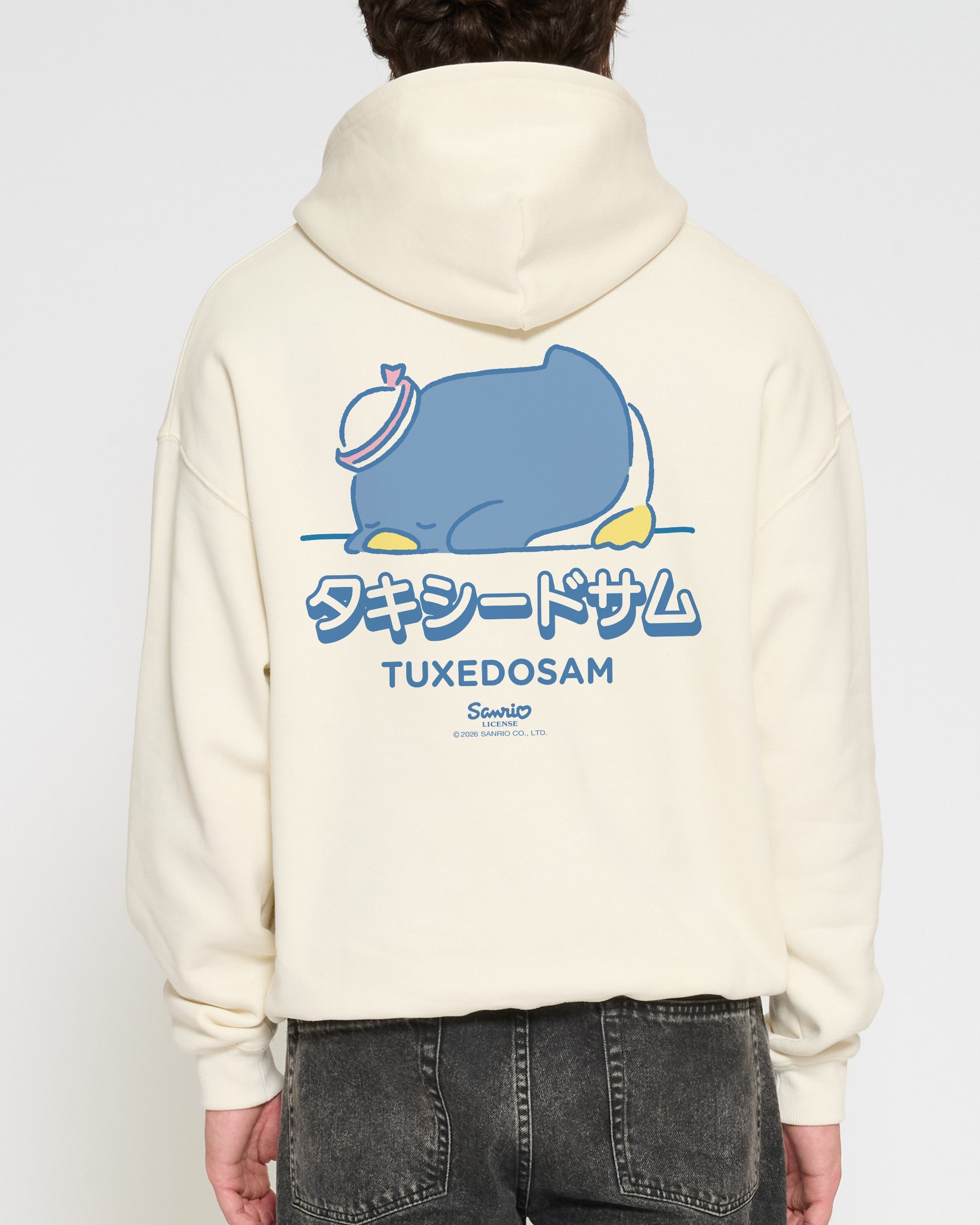 Tuxedosam Staying Cool Hoodie Official Hello Kitty and Friends collab Threadheads