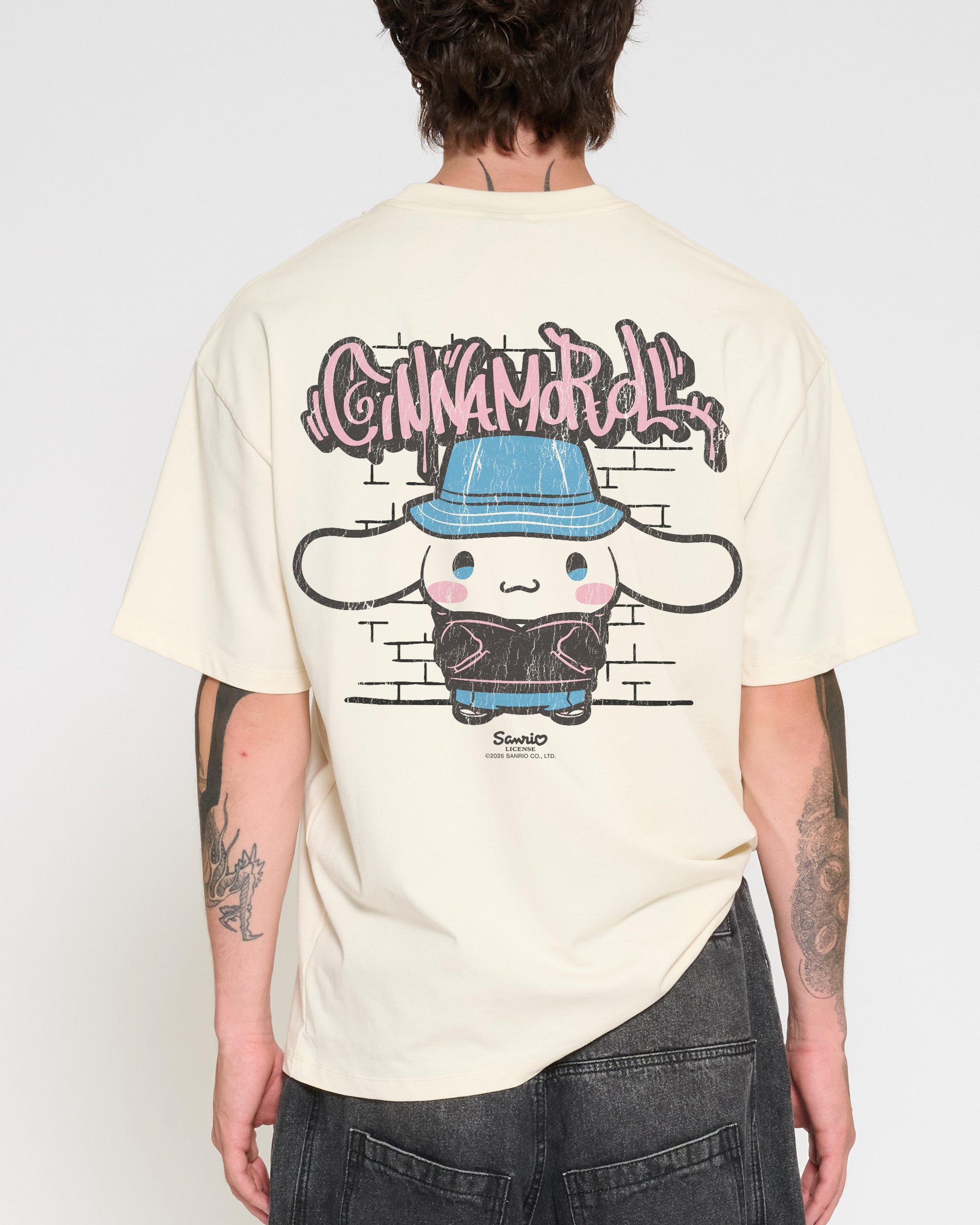 Cinnamoroll Street Oversized Tee Official Hello Kitty and Friends collab Threadheads