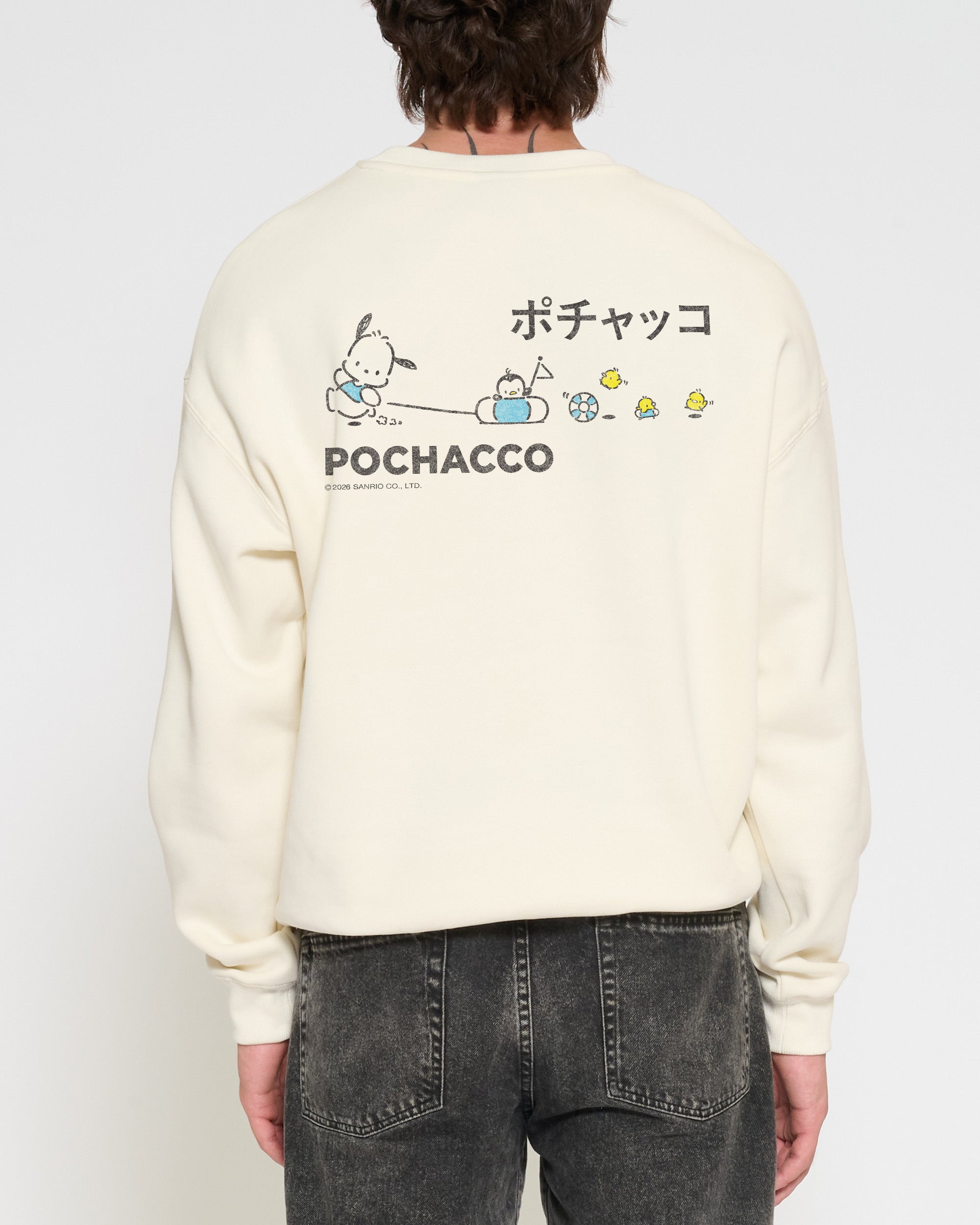 Pochacco Summer Stroll Sweatshirt Official Hello Kitty and Friends collab Threadheads