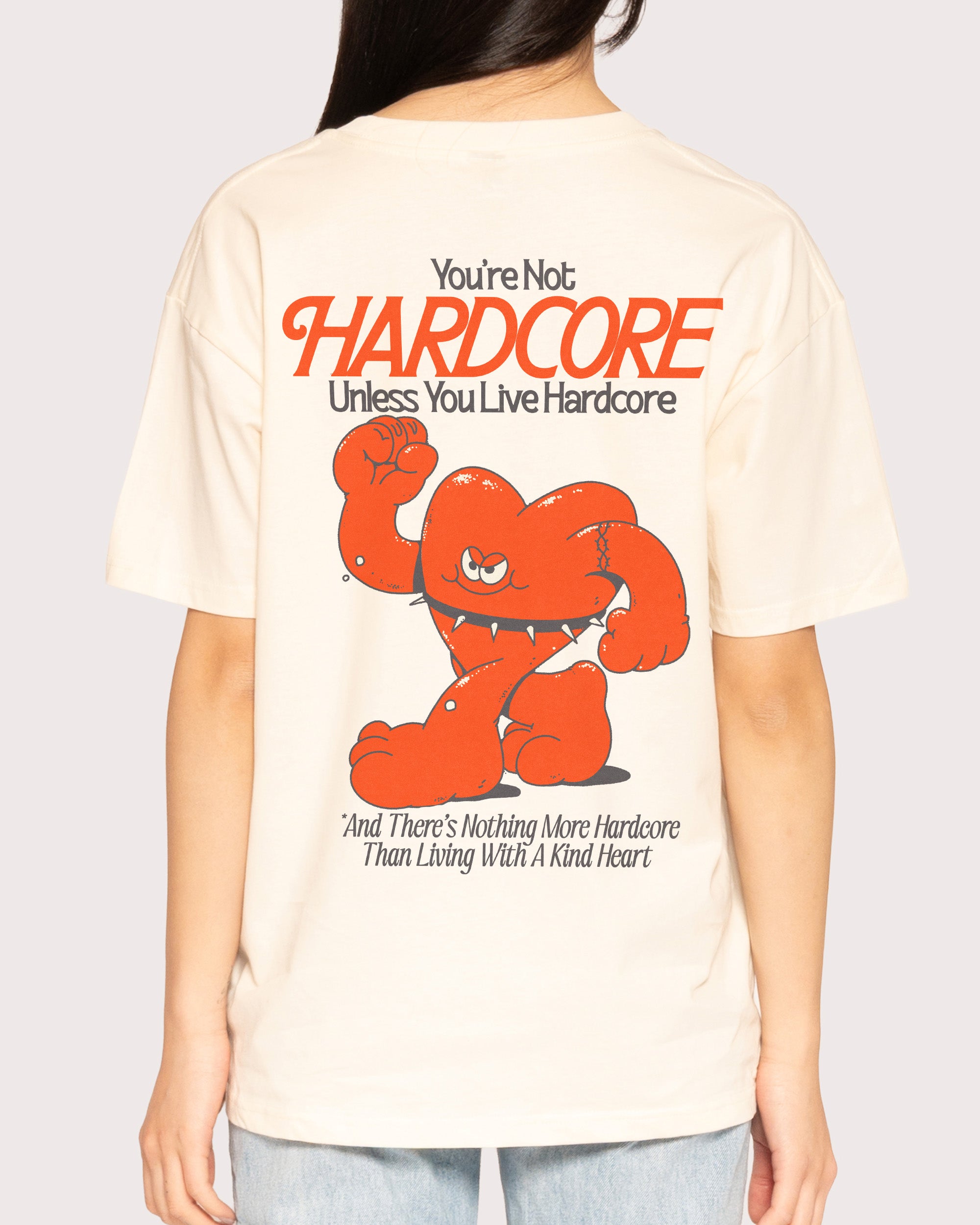 Hardcore Heartcore Natural T-Shirt