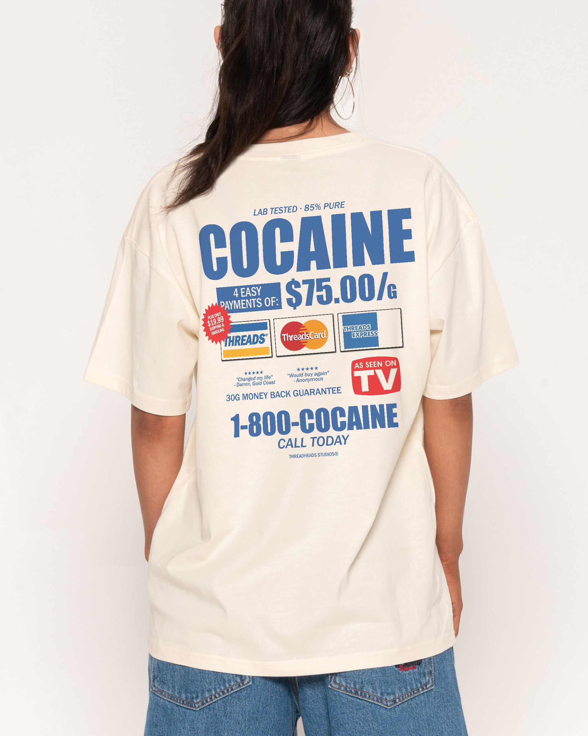 1-800-Cocaine Natural T-Shirt