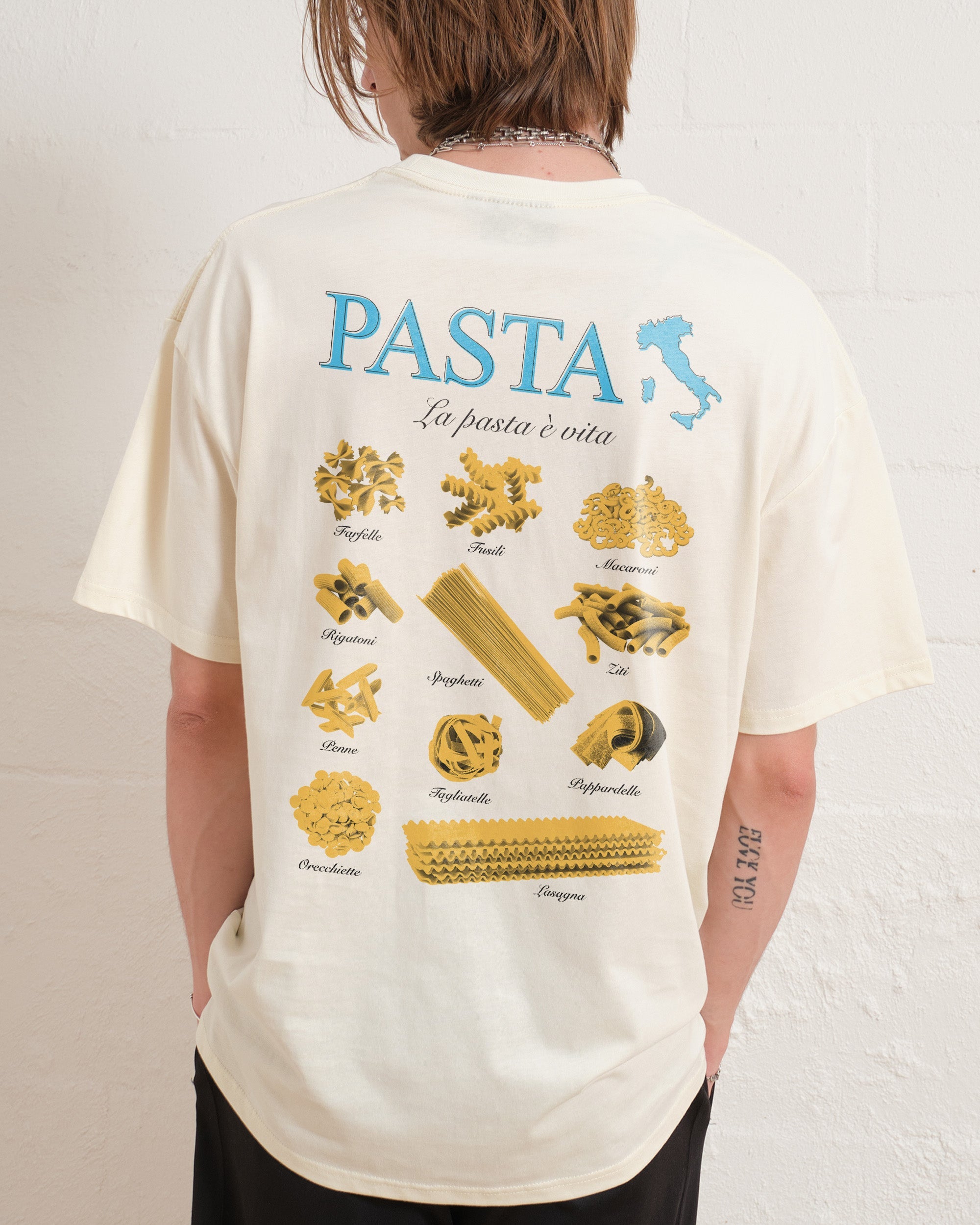 Pasta Is Life T-Shirt Australia Online Natural