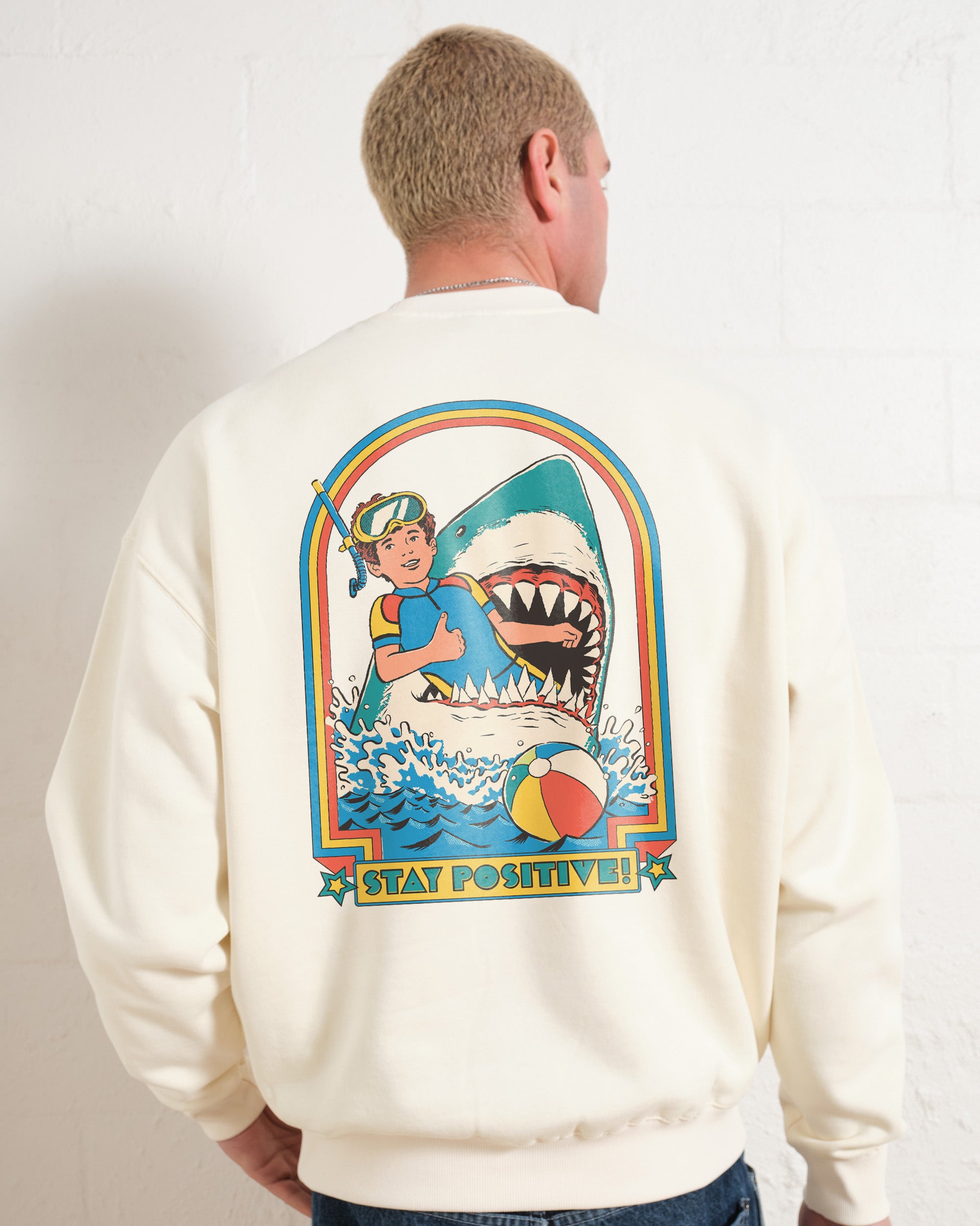 Stay Positive Front and Back Sweatshirt Australia Online