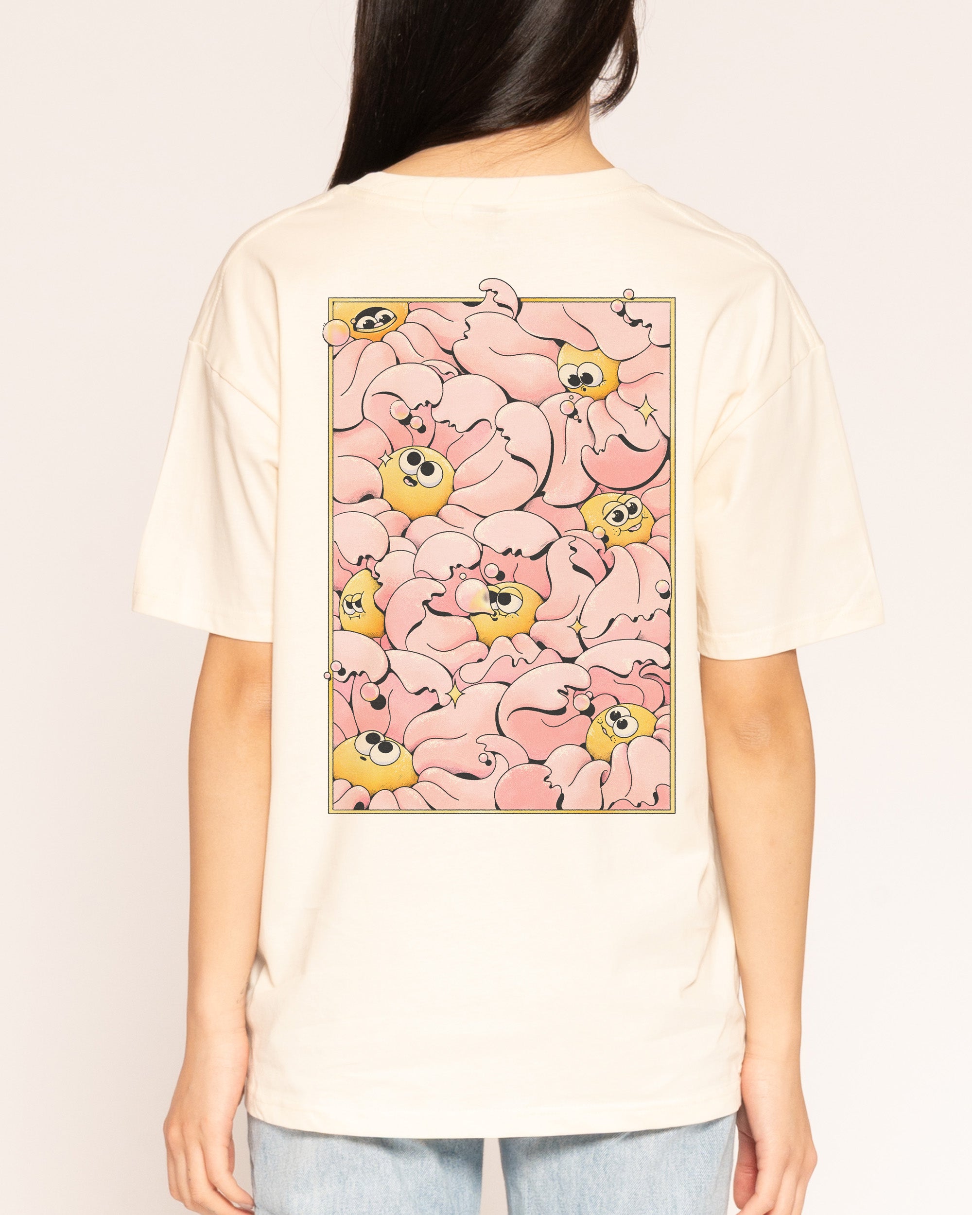 Bubble Blossom Natural T-Shirt