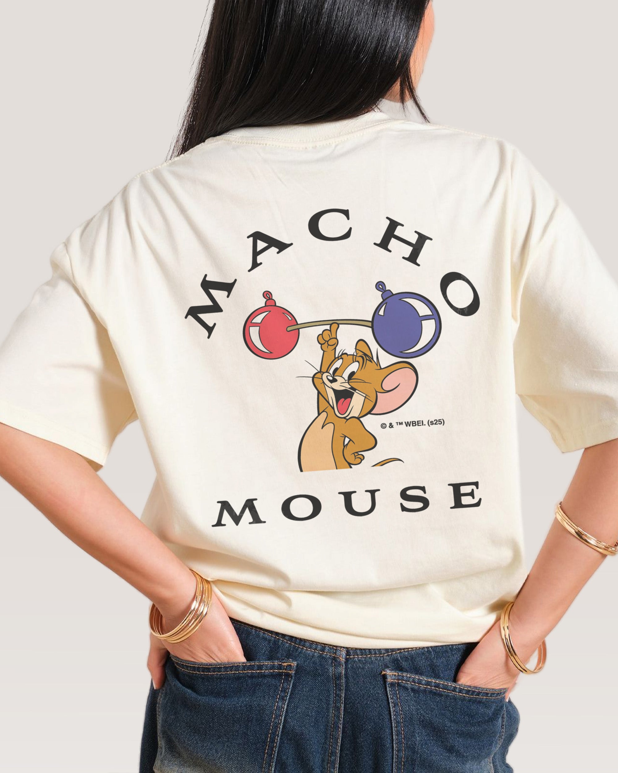 Macho Mouse Natural T-Shirt