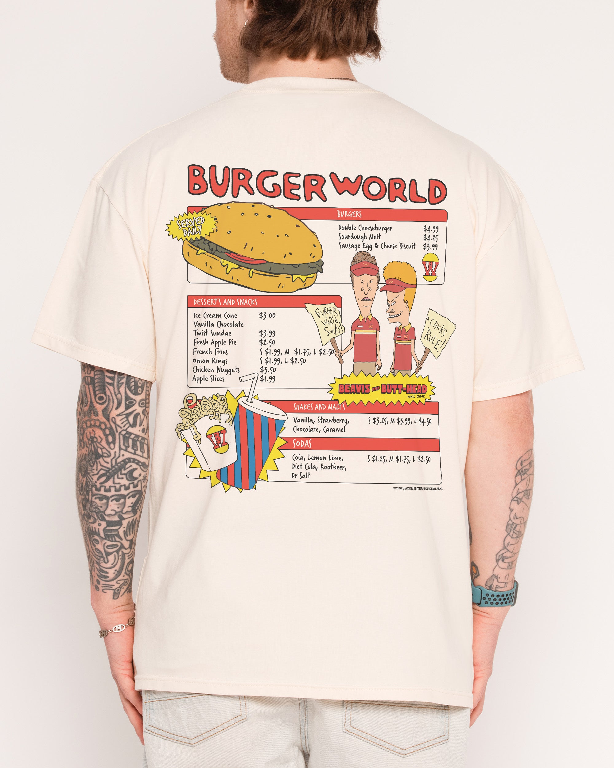Burger World Natural T-Shirt