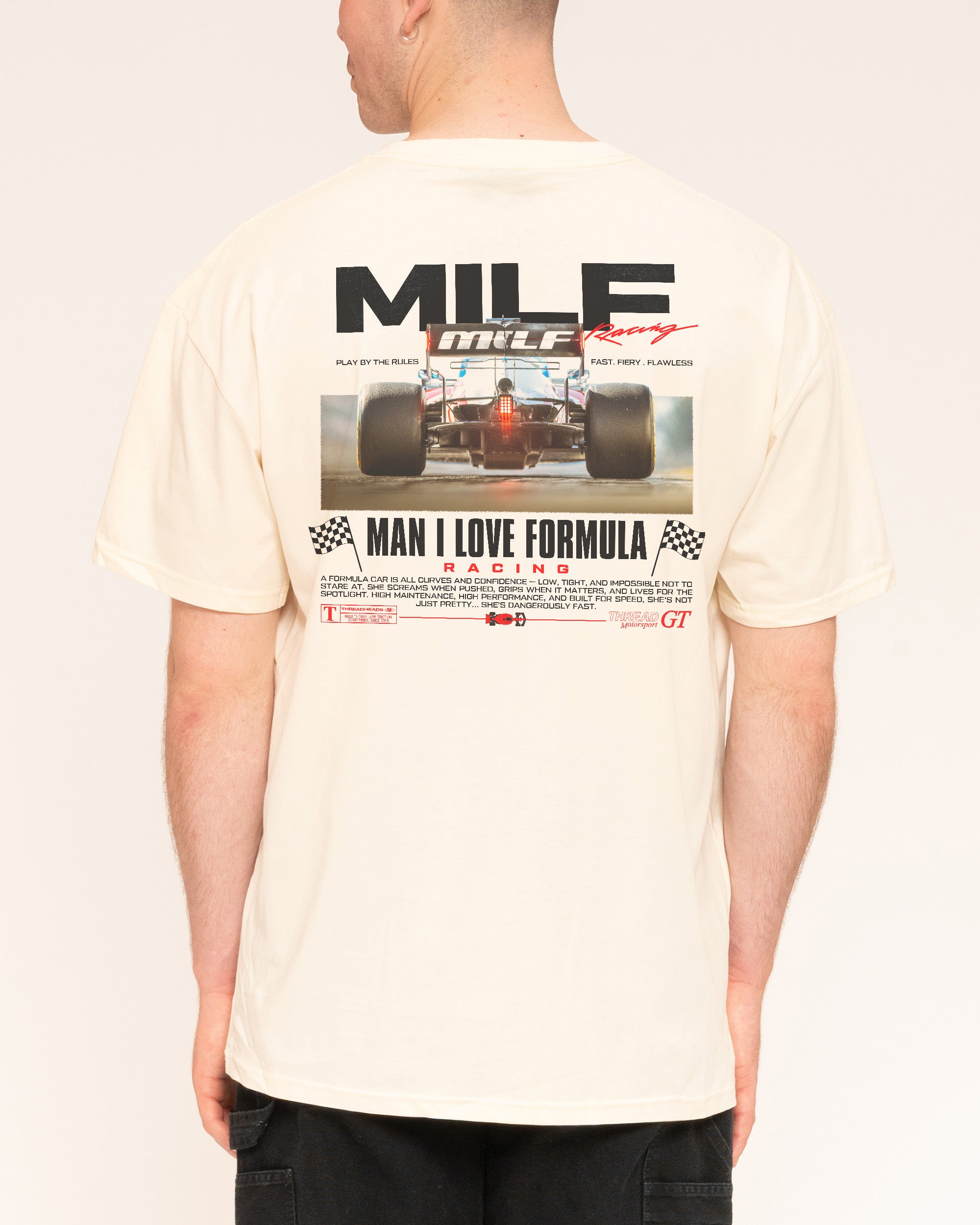 MILF Racing Natural T-Shirt