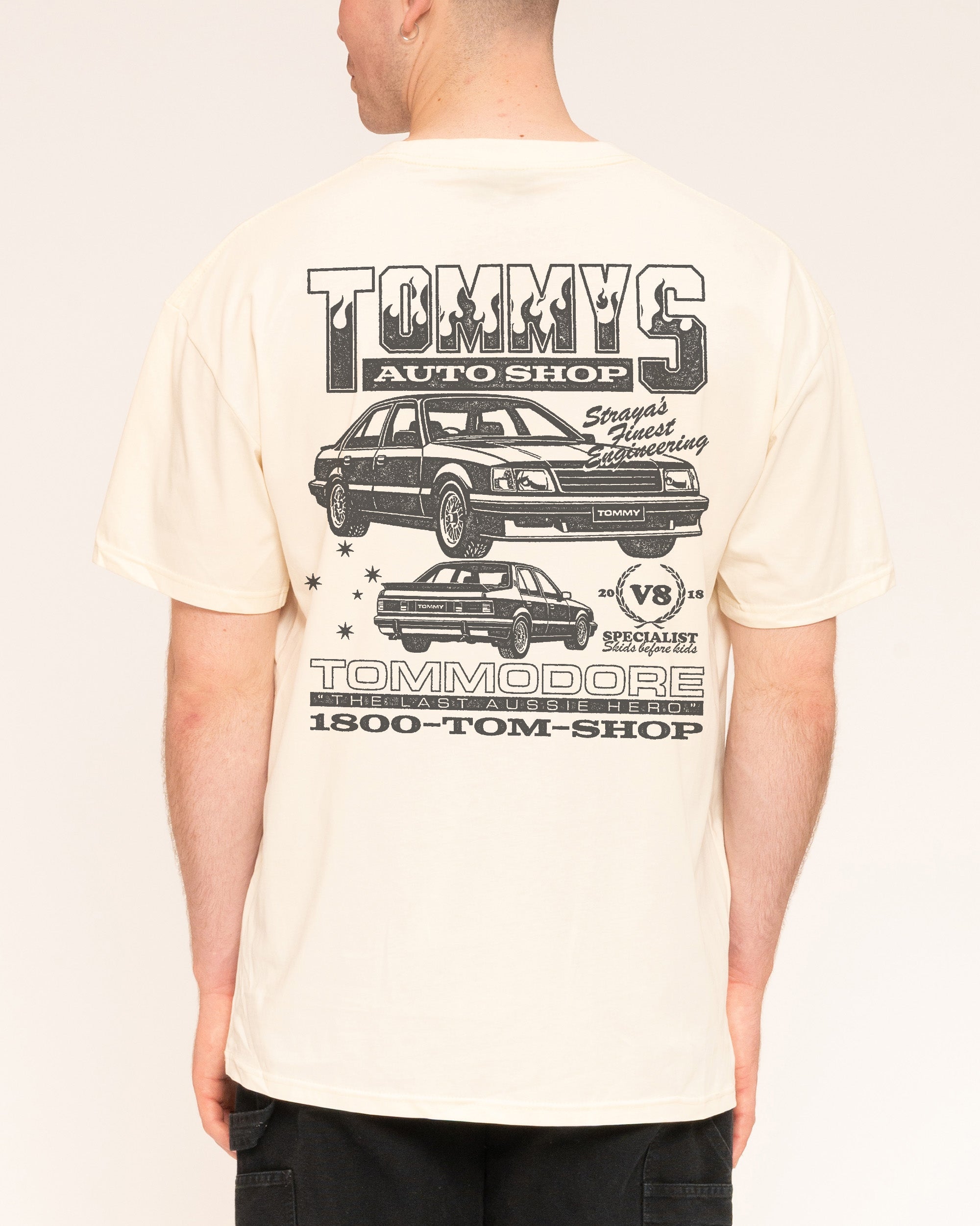 Tommy's Auto Shop Natural T-Shirt