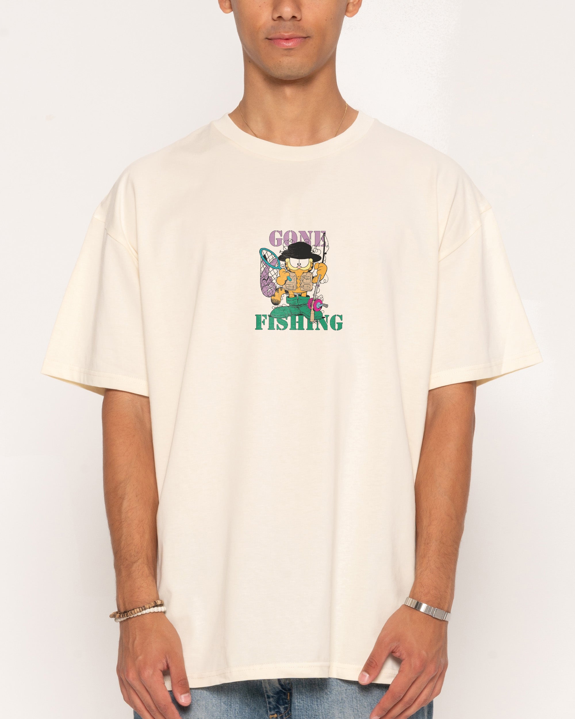 Gone Fishing Natural T-Shirt