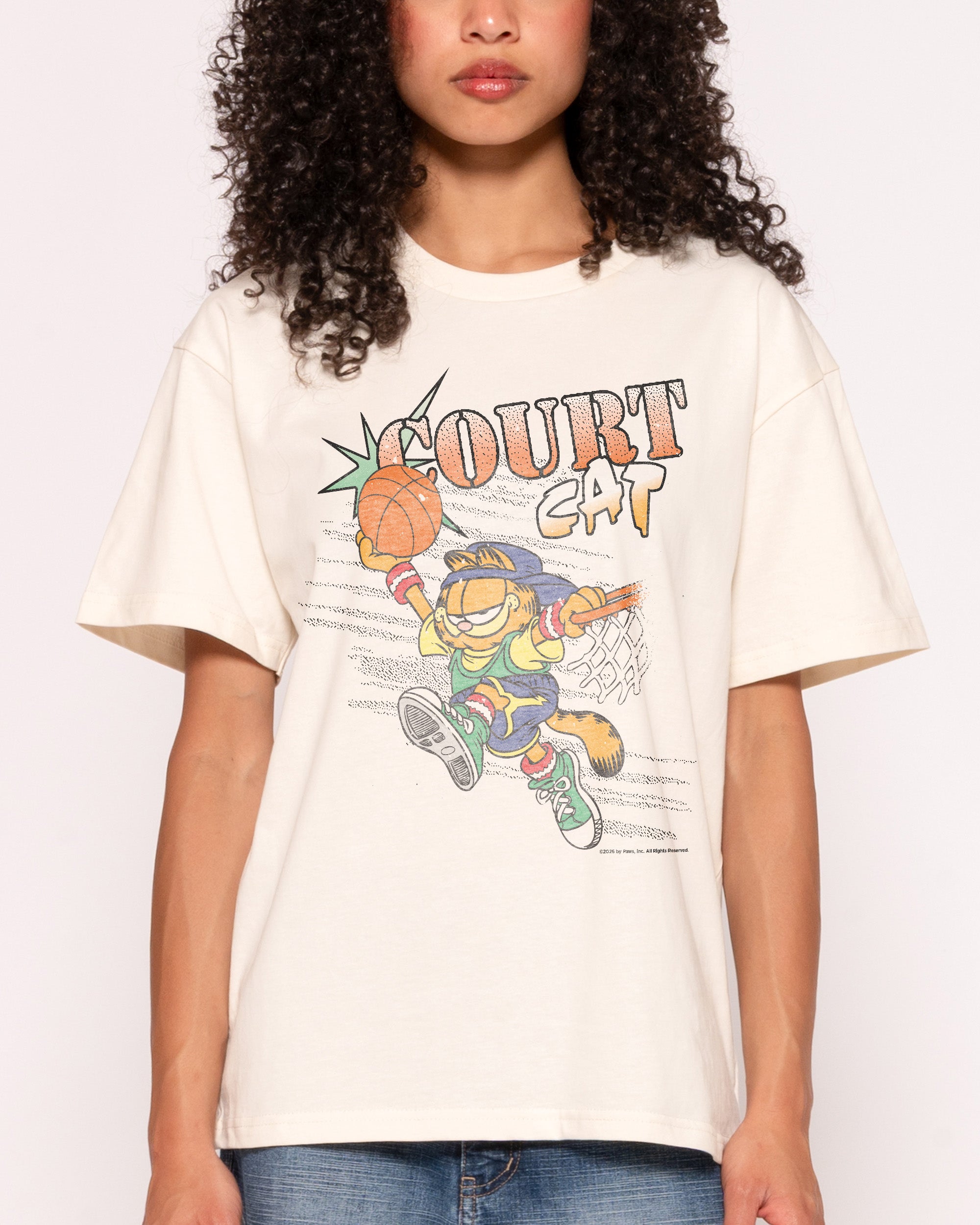 Court Cat Natural T-Shirt