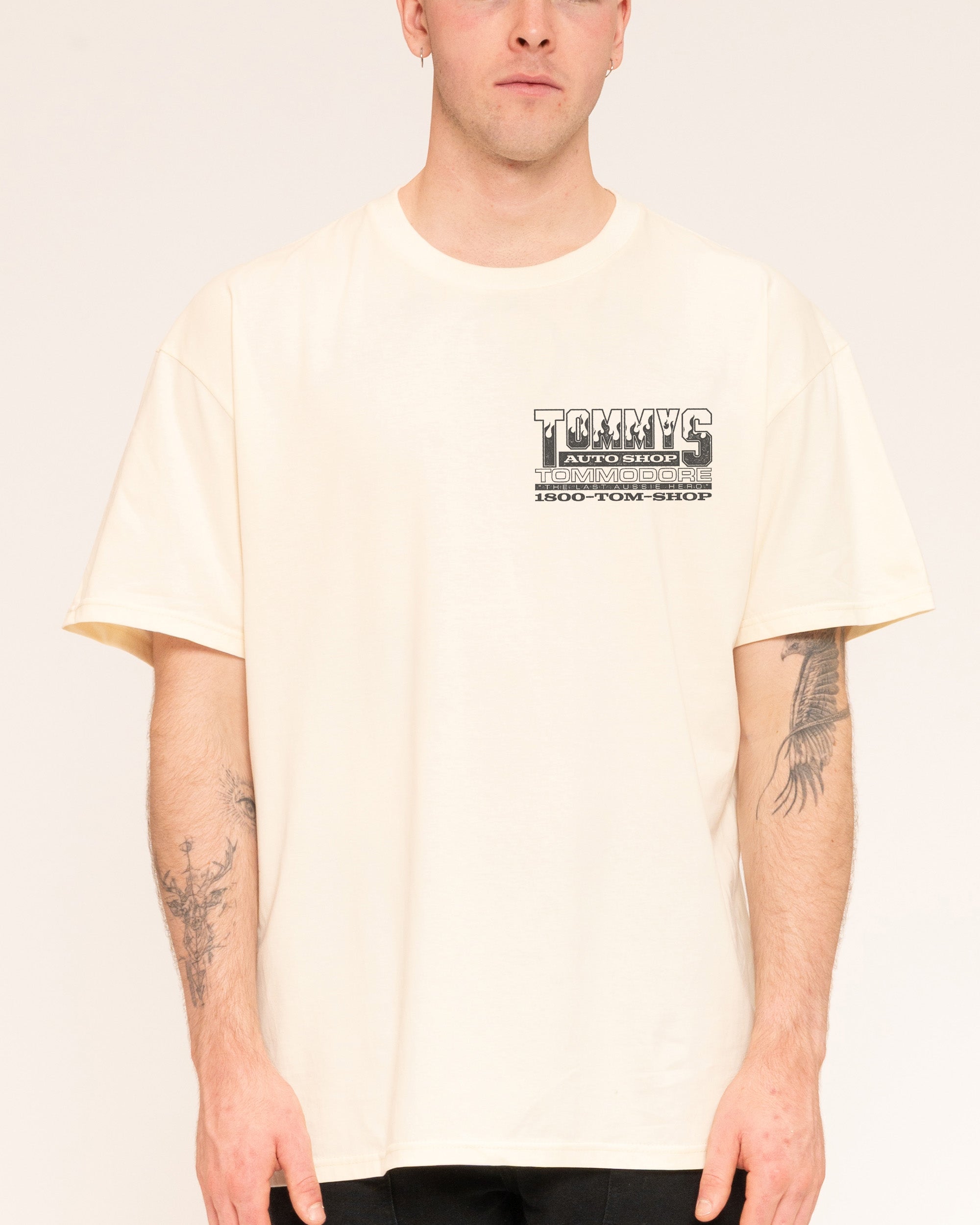 Tommy's Auto Shop Natural T-Shirt