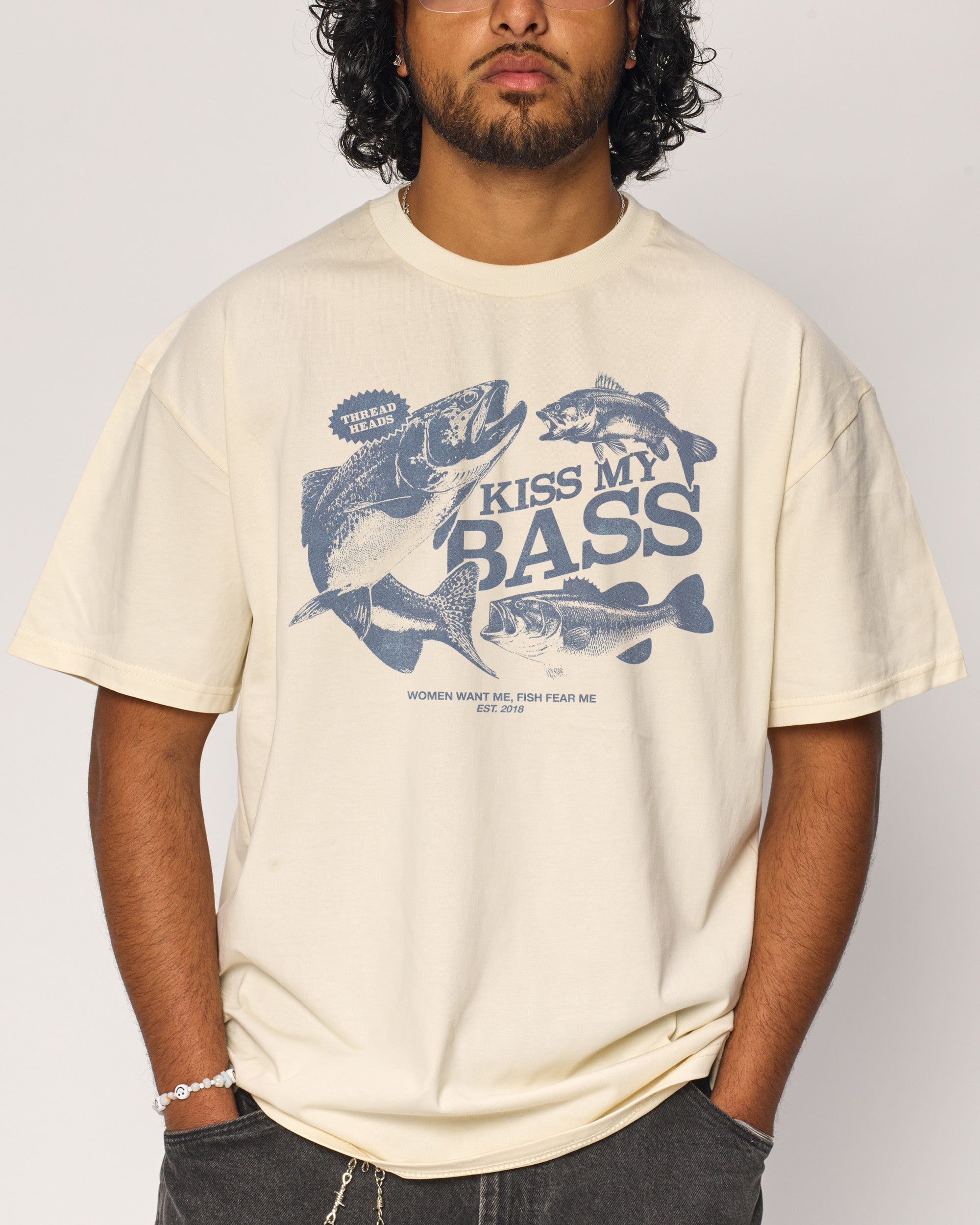Kiss My Bass T-Shirt | Funny Graphic T-Shirt | Threadheads USA
