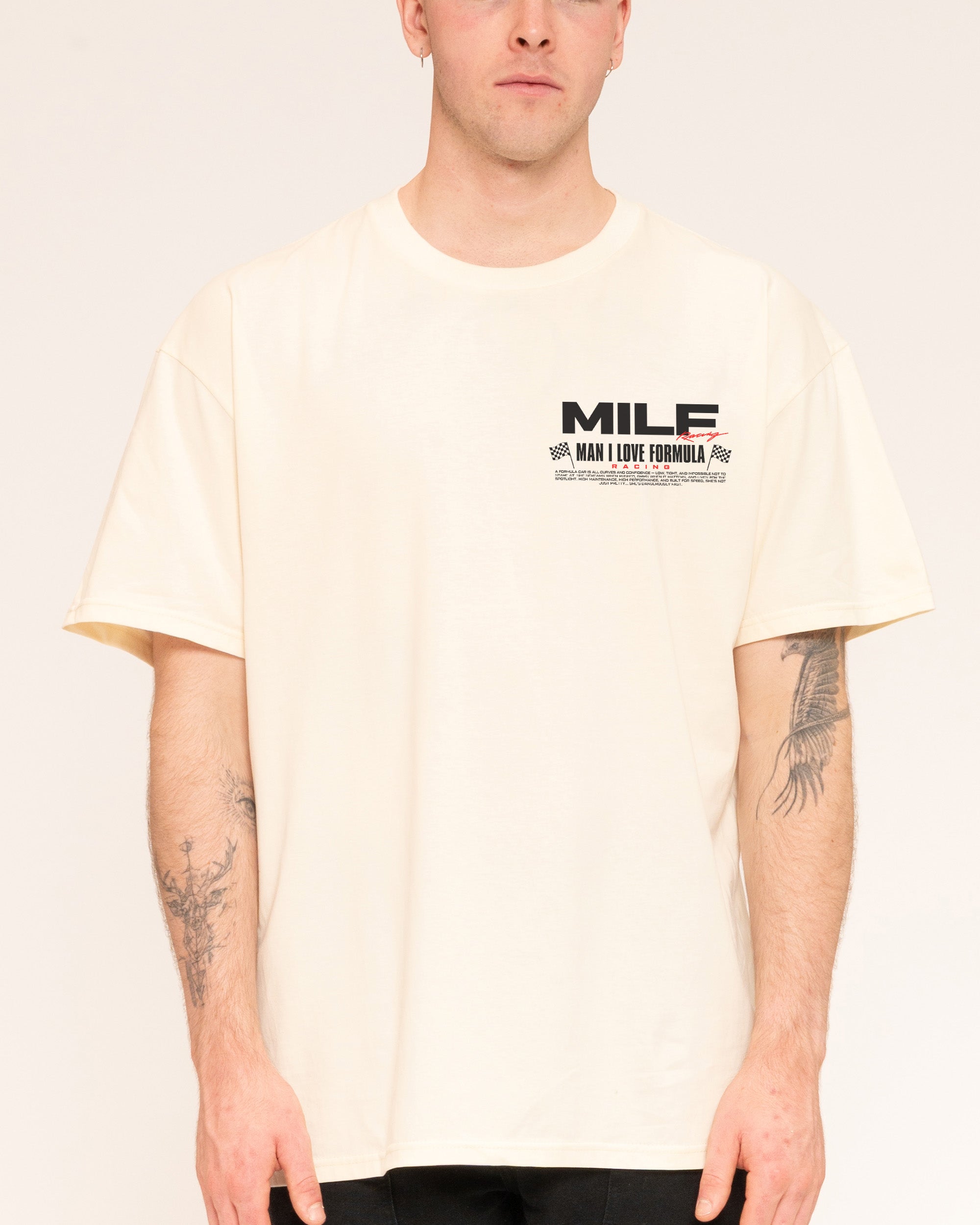 MILF Racing Natural T-Shirt