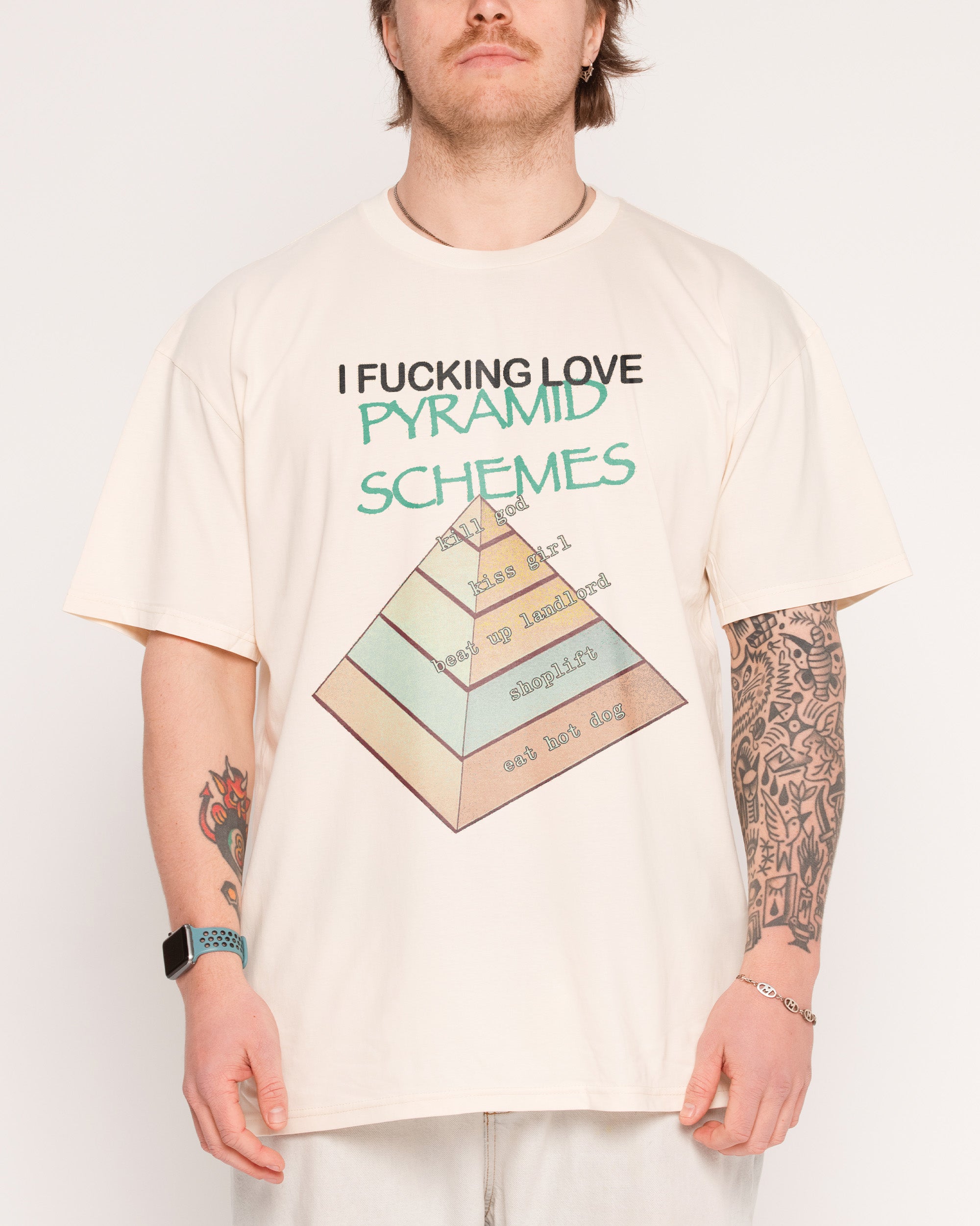 Pyramid Scheme Natural T-Shirt