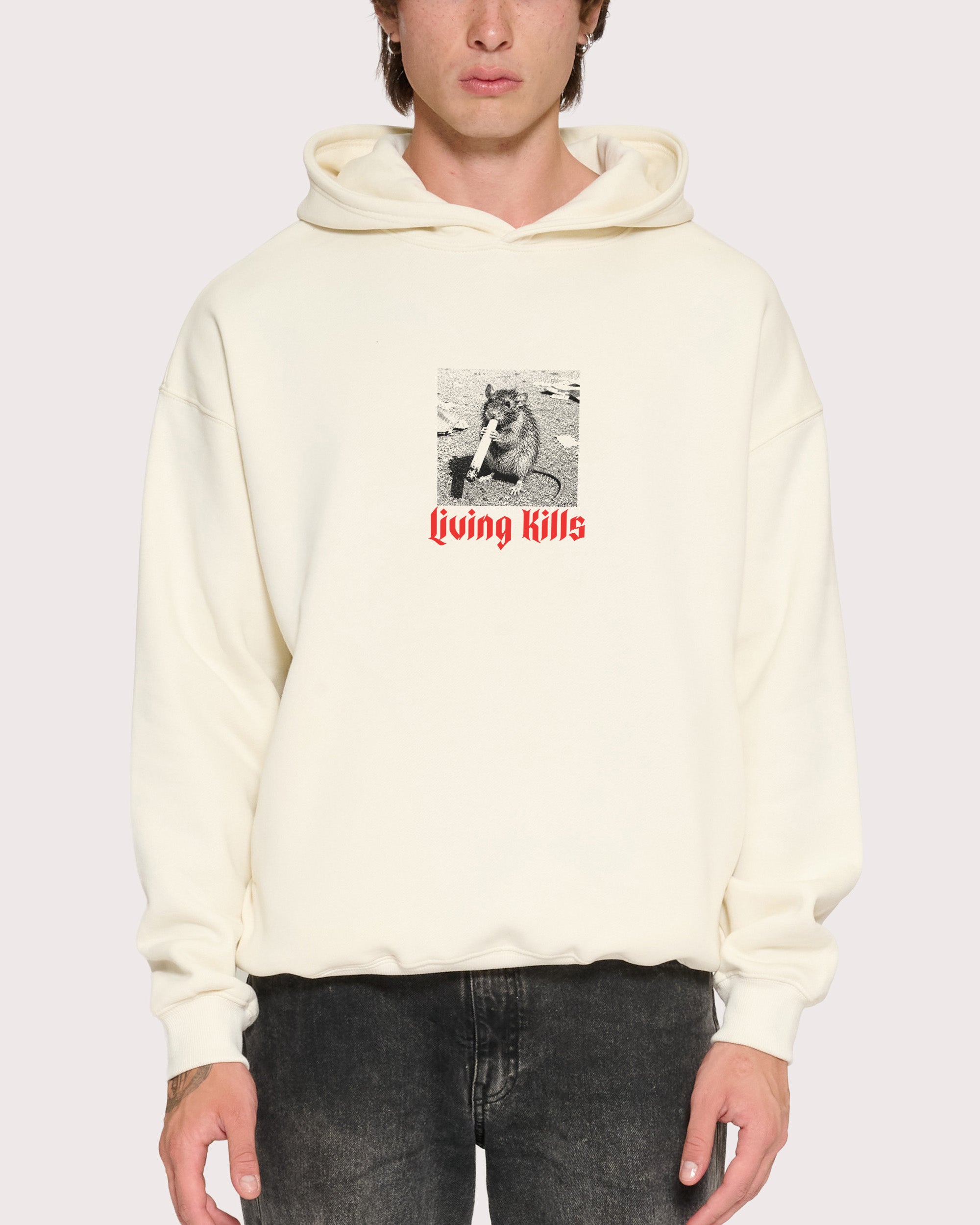 Living Kills Natural Hoodie