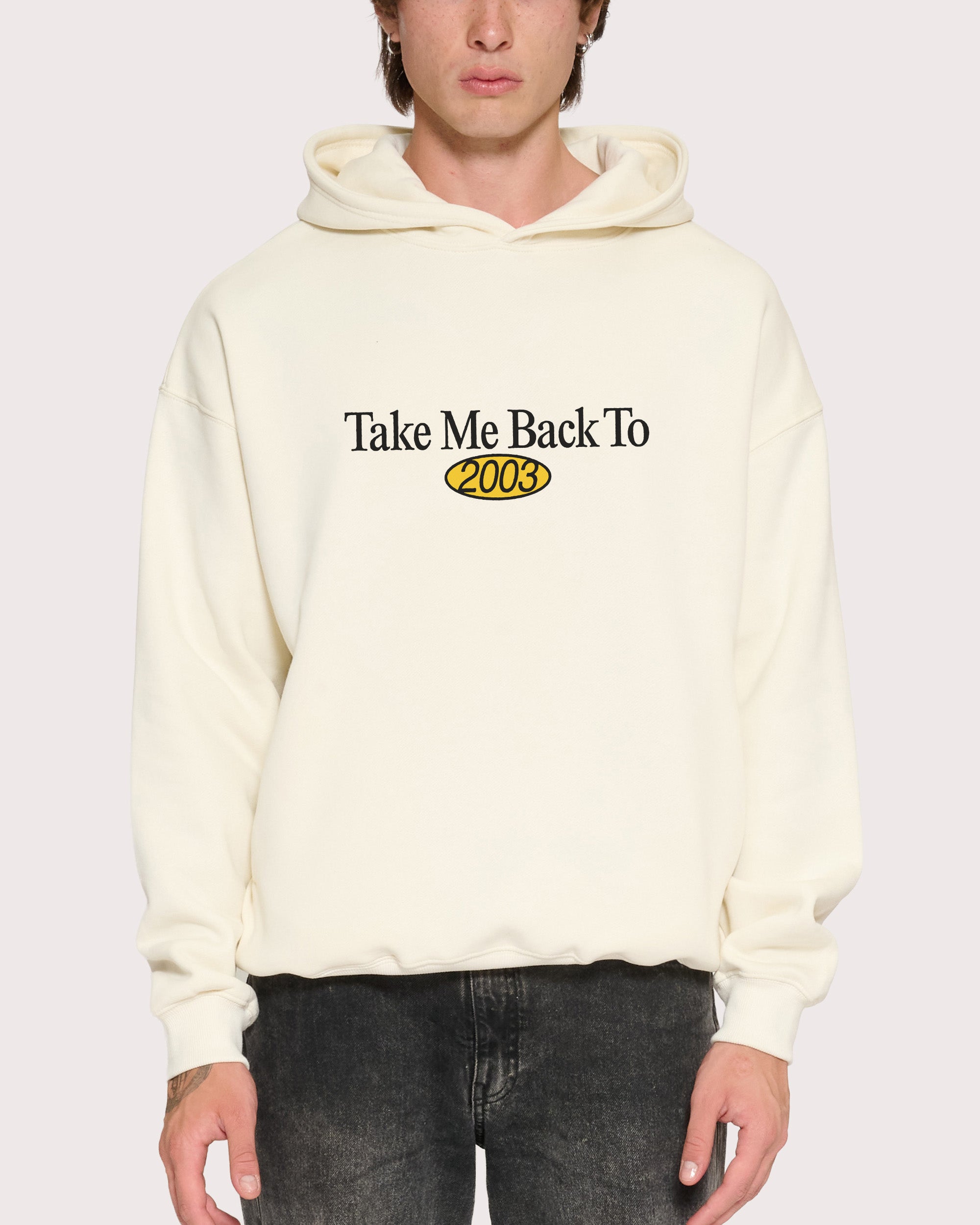 Back to 2003 Natural Hoodie