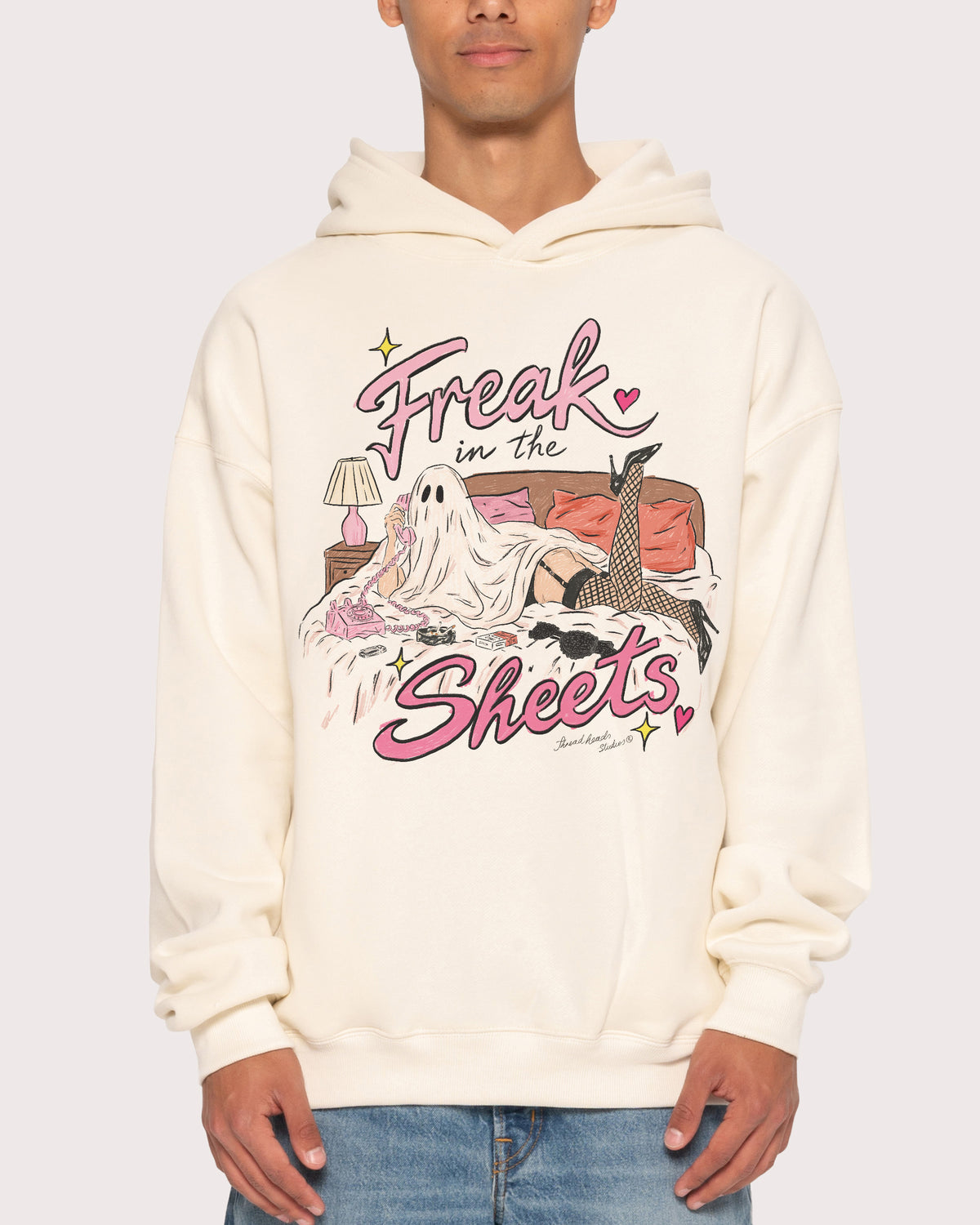 Freak in the Sheets Ghost Natural Hoodie