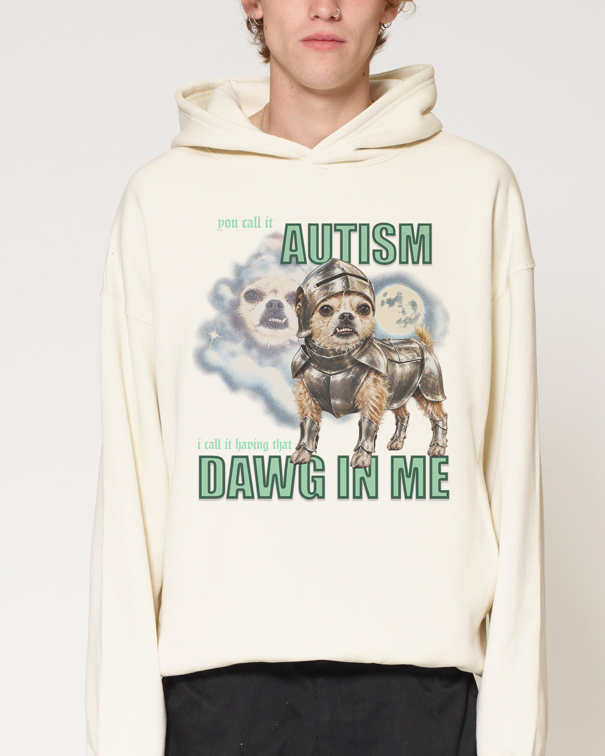 Dawg in Me Natural Hoodie